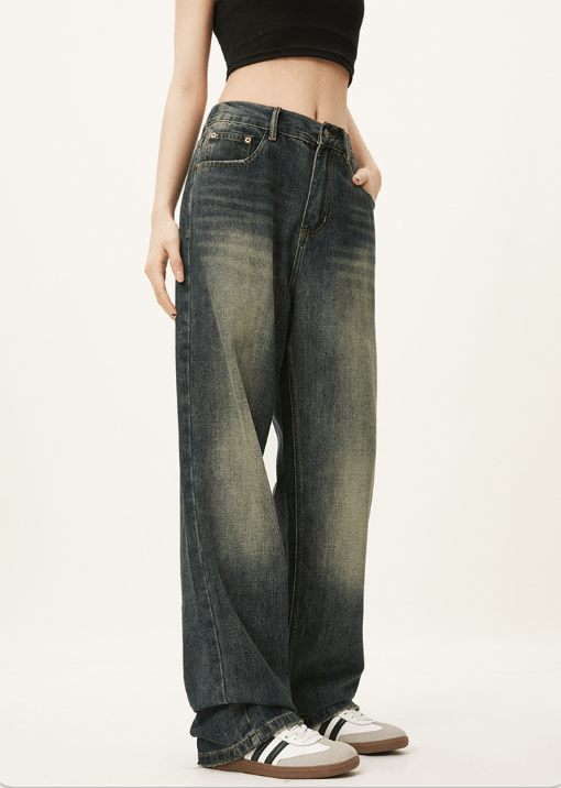 Japanese Brand × Jean Men's vintage distressed washed casual American street jeans Size US 32 / EU 48 - 2 Thumbnail