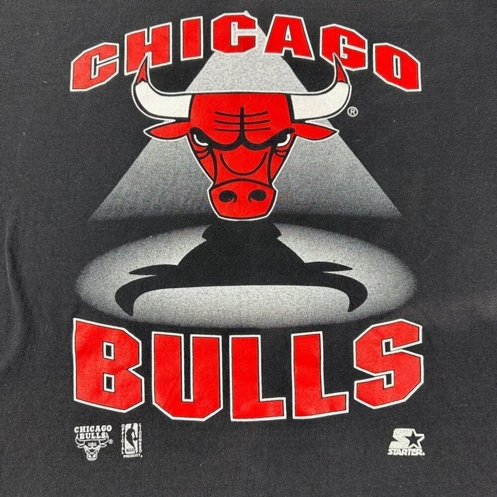 Starter Vintage Starter Men’s Size XL Chicago Bulls Black T Shirt Size US XL / EU 56 / 4 - 4 Thumbnail