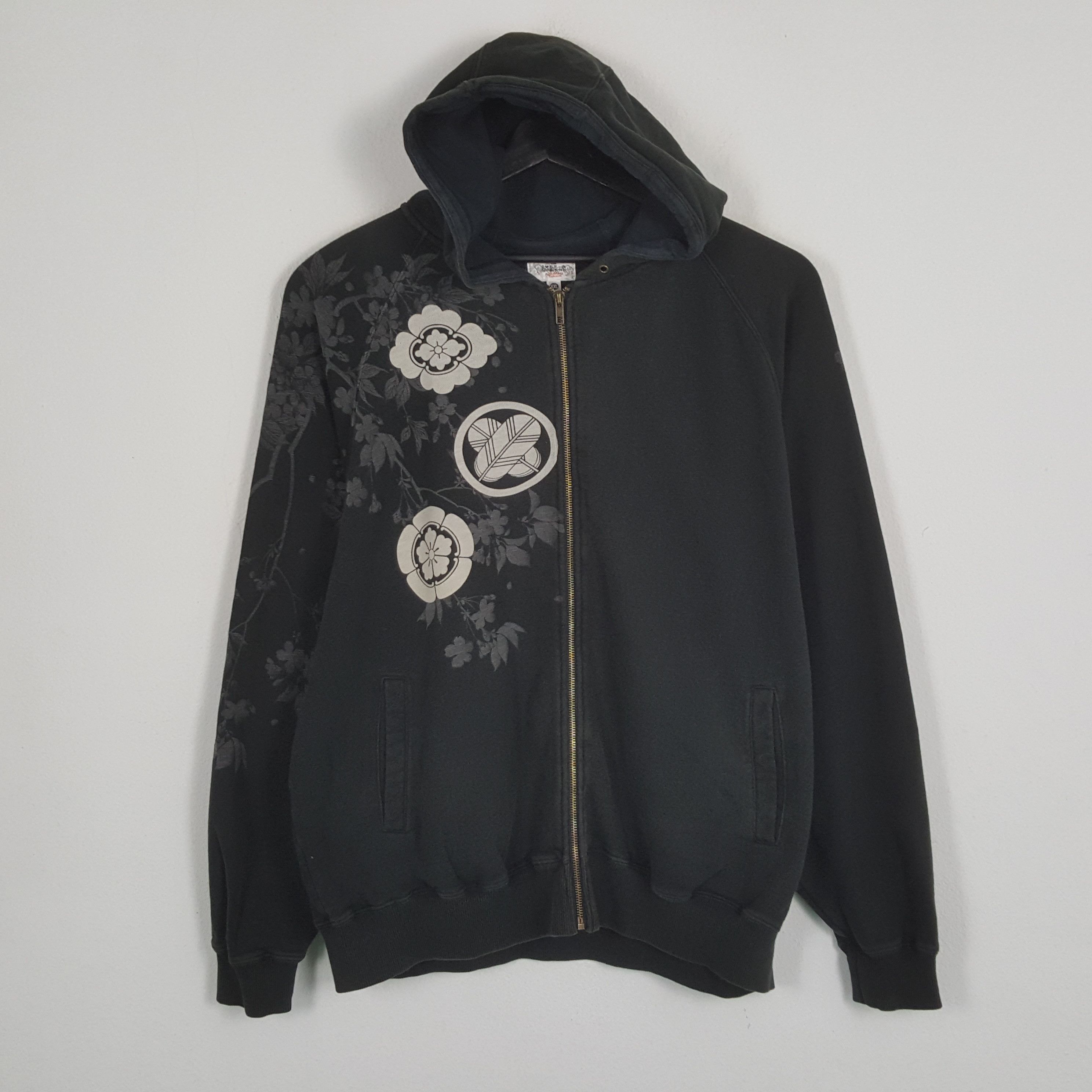 Japanese Brand × Vintage KARAKURI TAMASHI SUKAJAN Fashion Style Zipper Hoodies Size US XXL / EU 58 / 5 - 3 Thumbnail