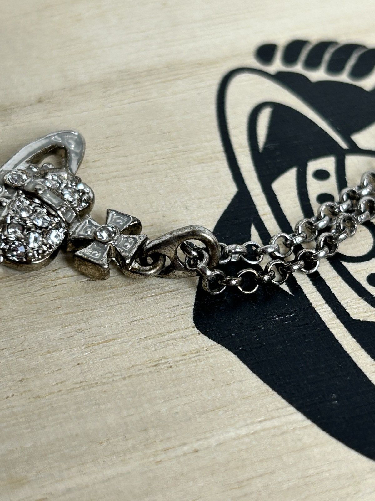 Vivienne Westwood Vivienne Westwood Reverse Heart Diamante Crystal Necklace Size ONE SIZE - 5 Thumbnail