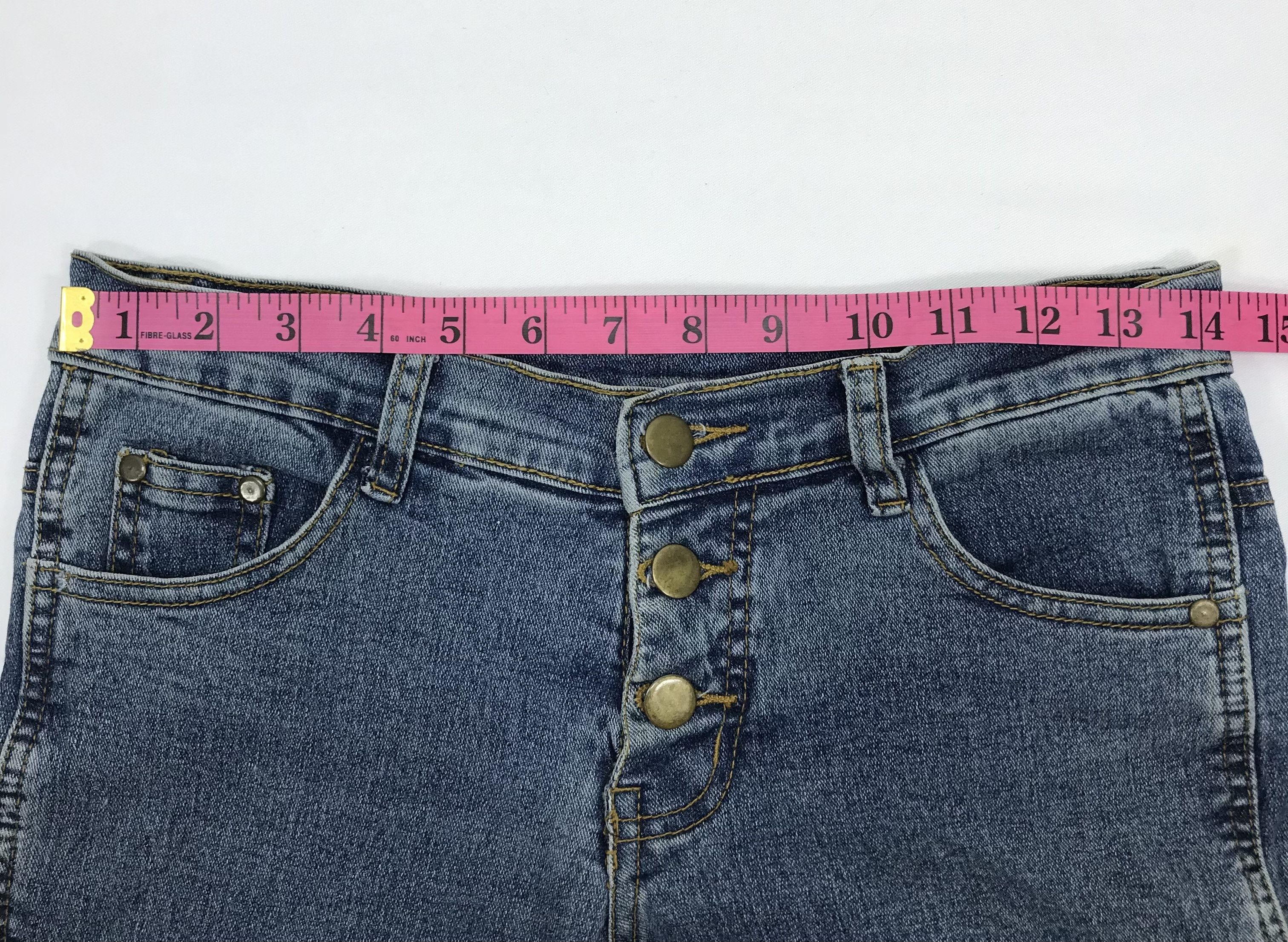Japanese Brand Vintage BeSnip Lace-Up Flare Jeans Bell Bottom Denim Size 27" / US 4 / IT 40 - 14 Thumbnail