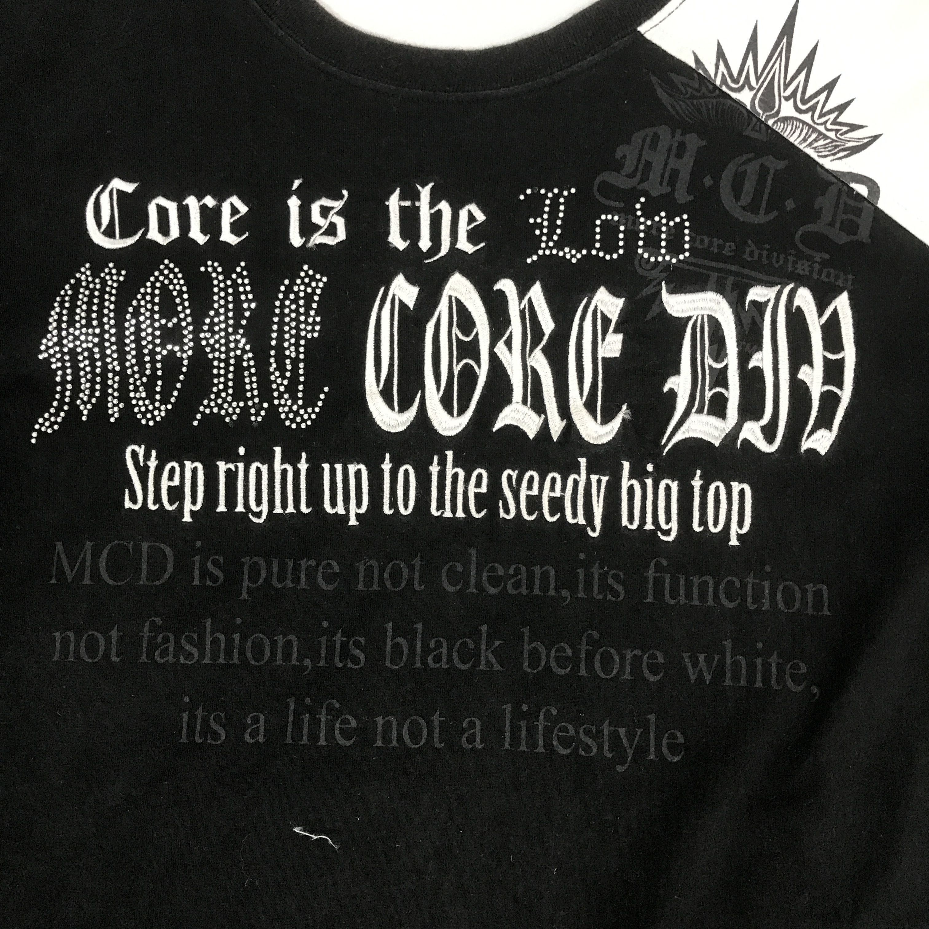 Japanese Brand MCD punk style more core division long sleeve t-shirt Size US XL / EU 56 / 4 - 10 Thumbnail