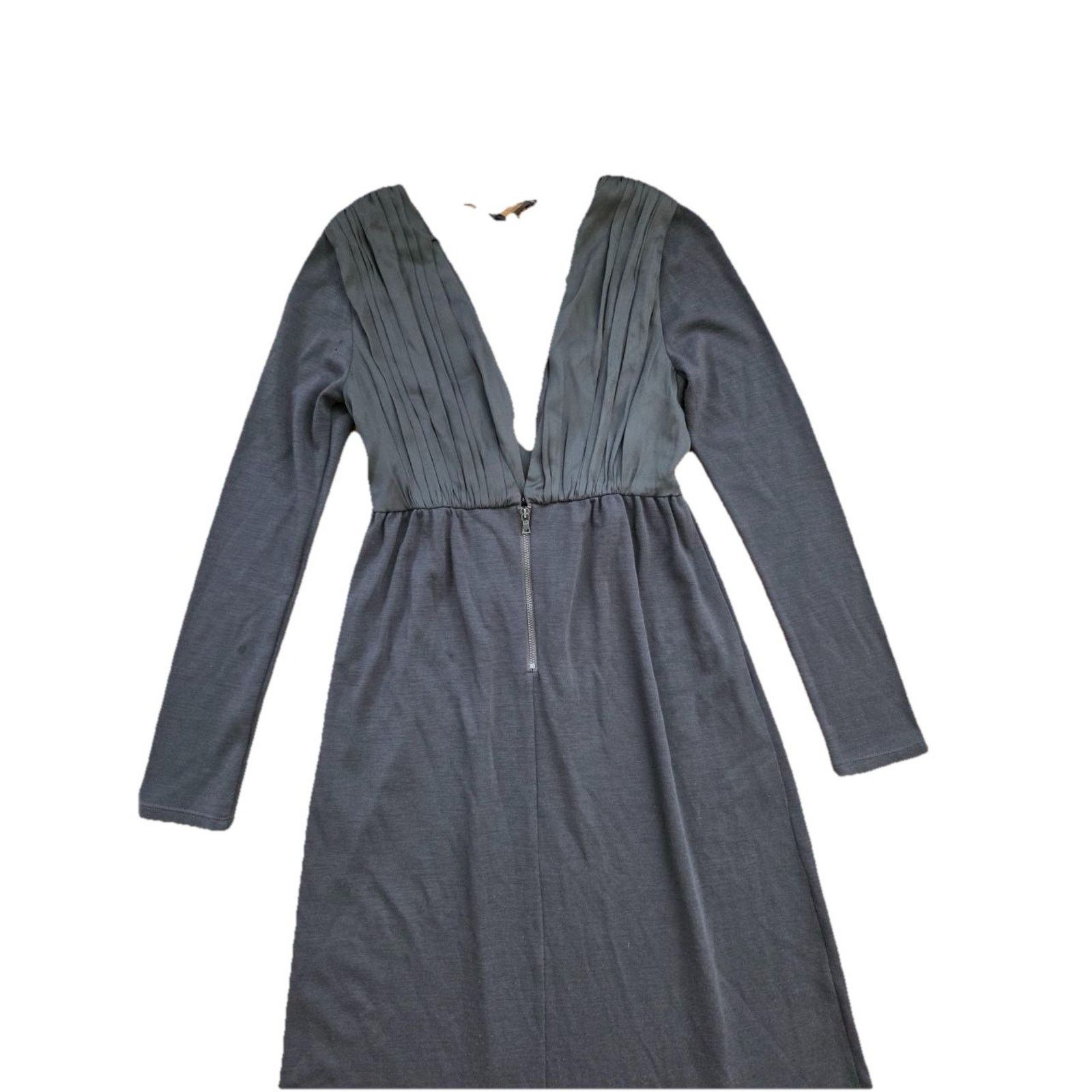 olivia grey wrap dress Standards & Practices Women's V-Neck Kimono Wrap Maxi Dress, Black & White Tribal Print- Olivia Size S main image 0