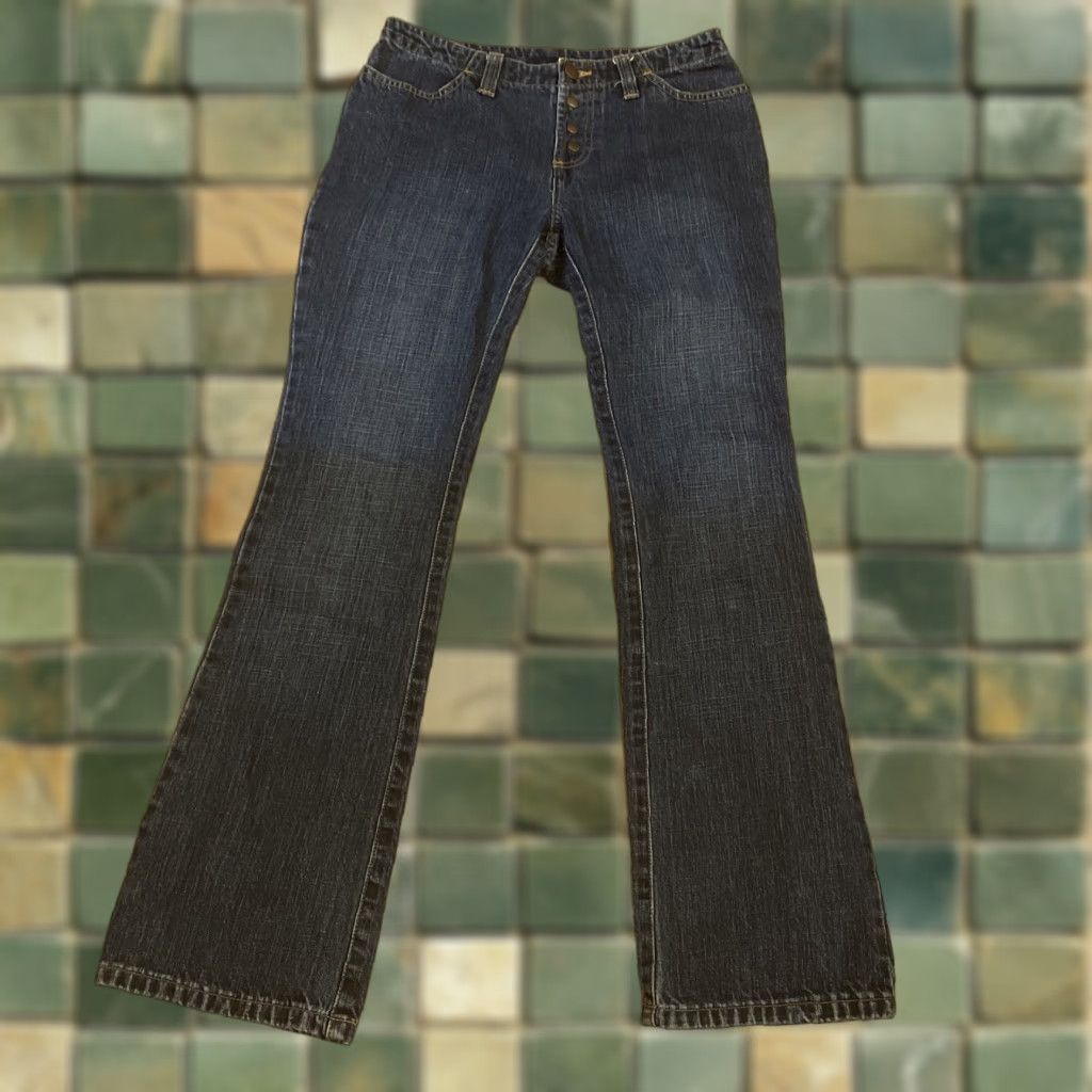 Old Navy VINTAGE Old Navy Jeans Bootcut Denim 29x30 Size 4 Dark Wash Snap Front 90s Y2K Womens Size 27" / US 4 / IT 40 - 1 Thumbnail