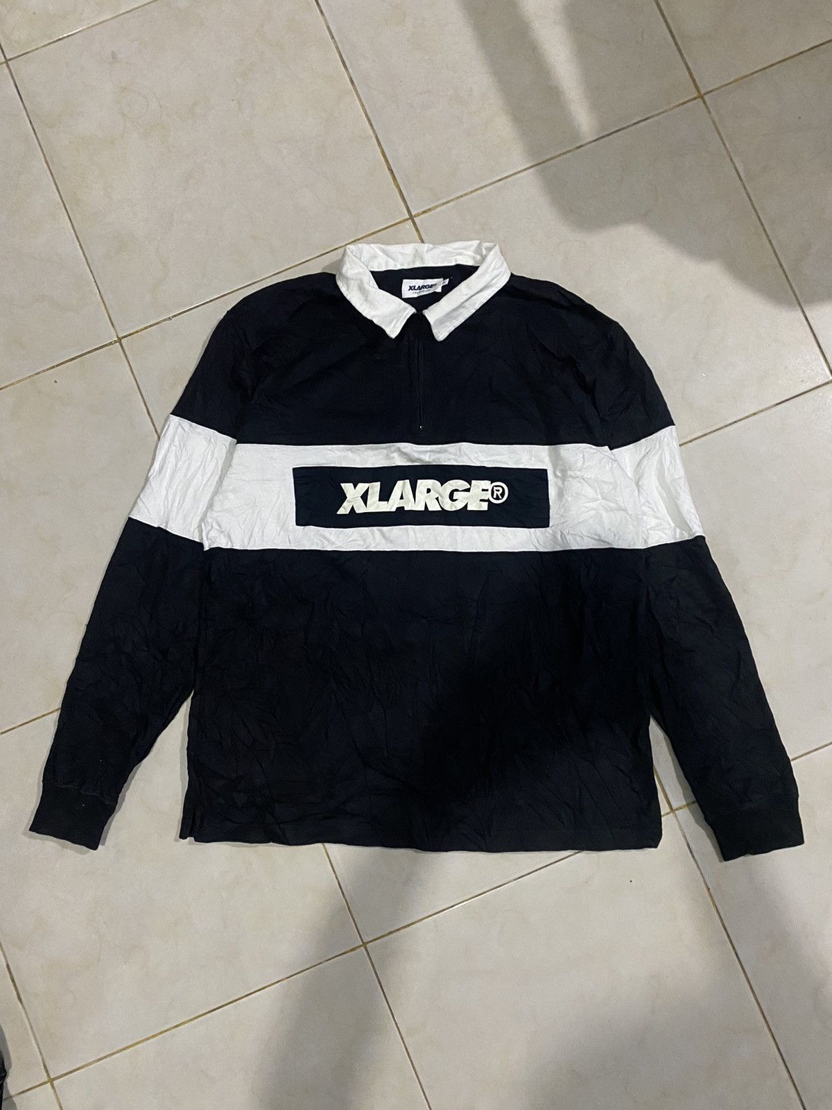 Vintage × Xlarge Xlarge Box Logo Rugby Shirt Size US XL / EU 56 / 4 - 1 Thumbnail