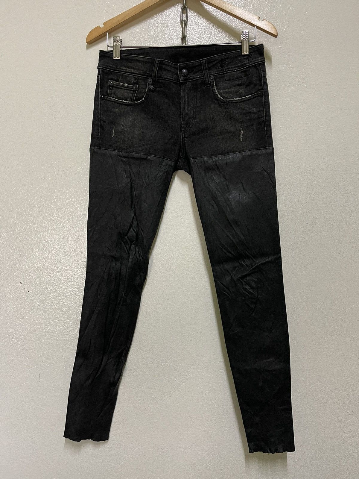 R13 R13 Black Chaps Jeans Size 30" / US 8 / IT 44 - 1 Thumbnail