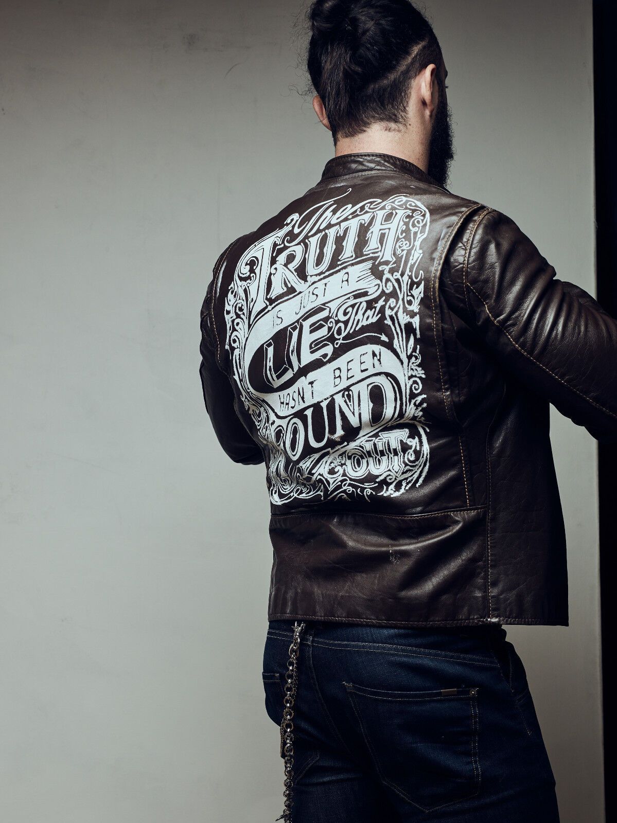 Schott Leather jacket VERY RARE! Beck Buco cafe racer biker Size US M / EU 48-50 / 2 - 1 Thumbnail