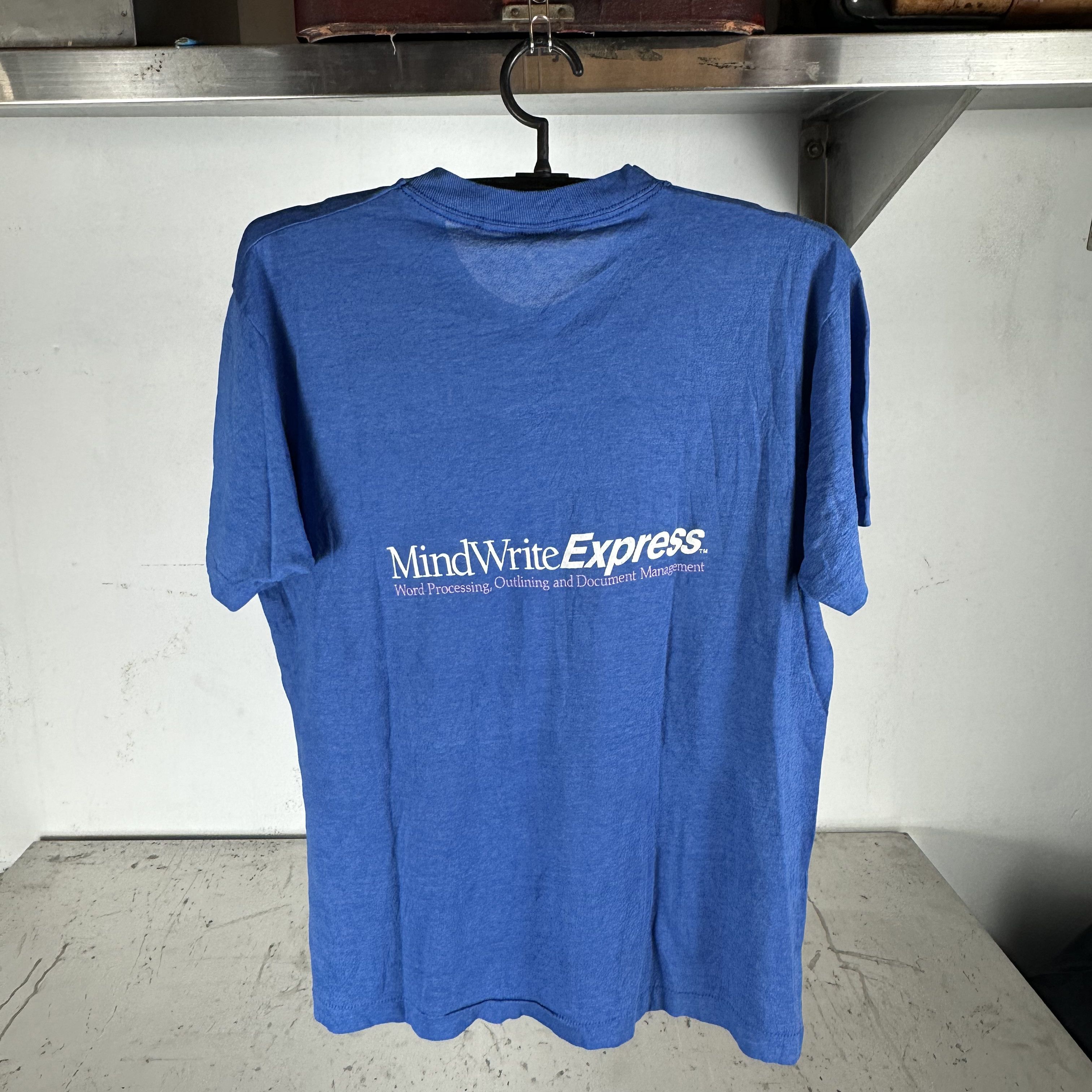 Vintage 80s Mind Over Matter Mind Write Express Promo T-shirt Size US L / EU 52-54 / 3 - 3 Thumbnail