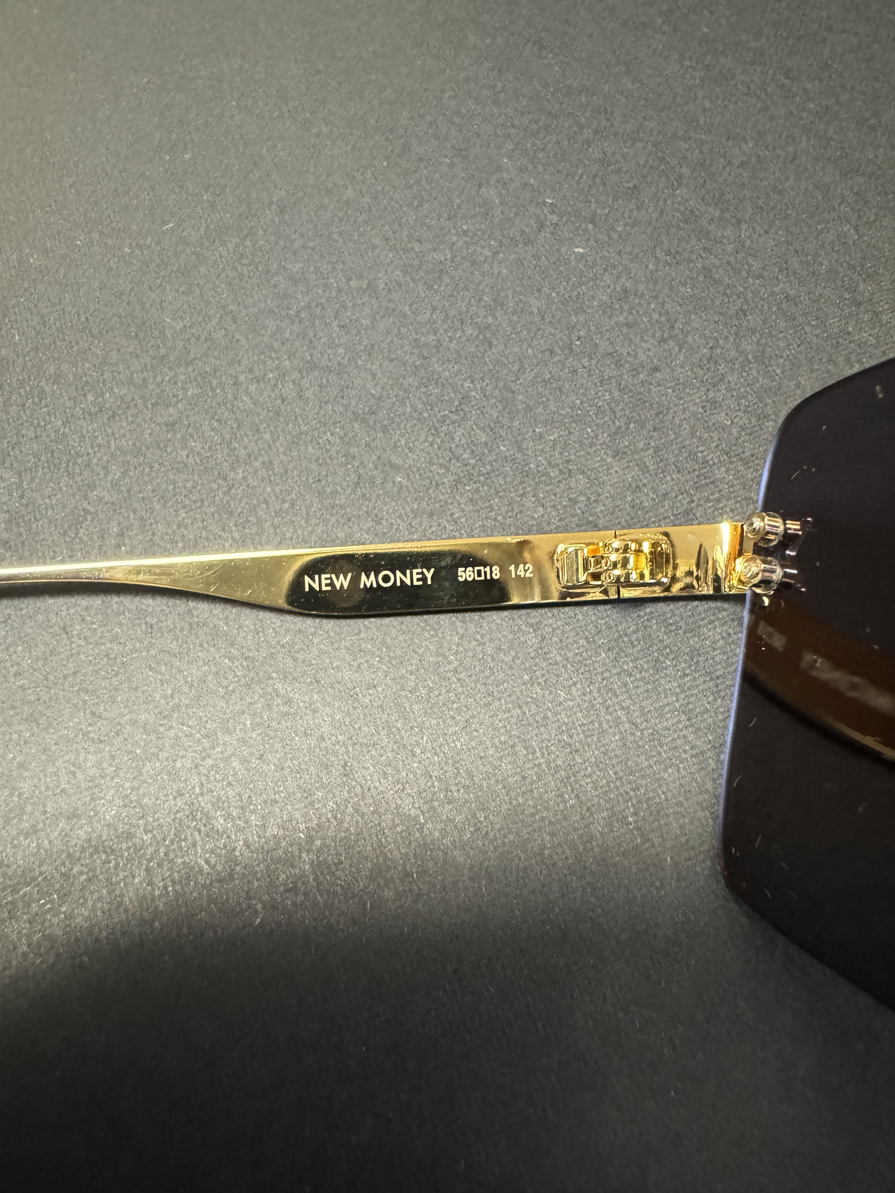 Rhude Rhude New Money Glasses Black/Gold Size ONE SIZE - 6 Thumbnail