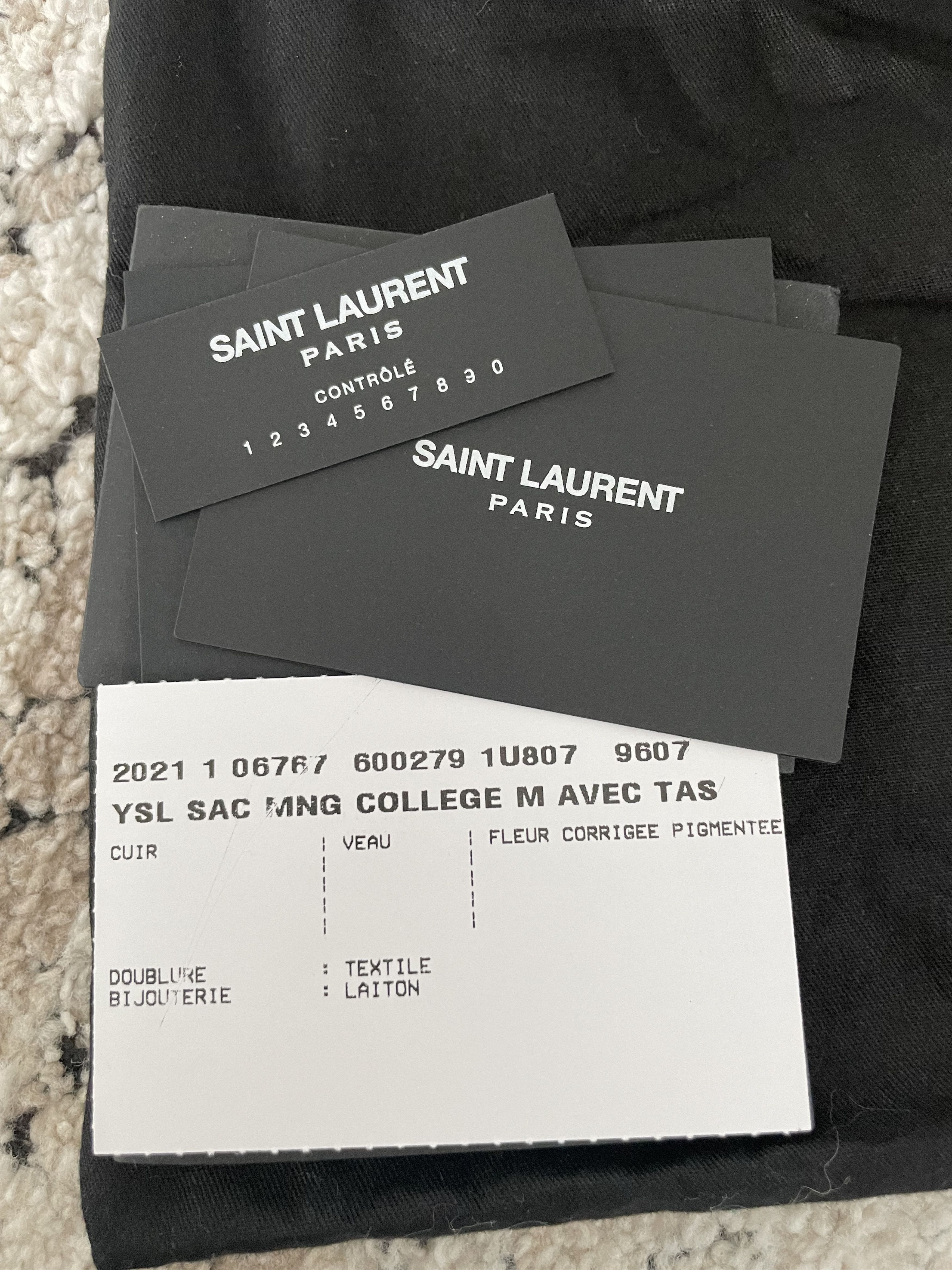 Yves Saint Laurent YSL COLLEGE MEDIUM IN QUILTED SUEDE Size ONE SIZE - 16 Thumbnail