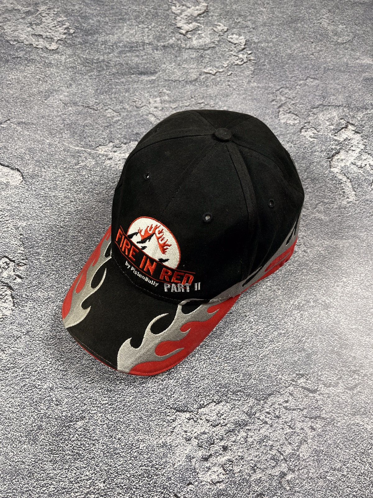 Vintage Vintage fire Quilted Trucker CAP HAT Size ONE SIZE - 1 Thumbnail