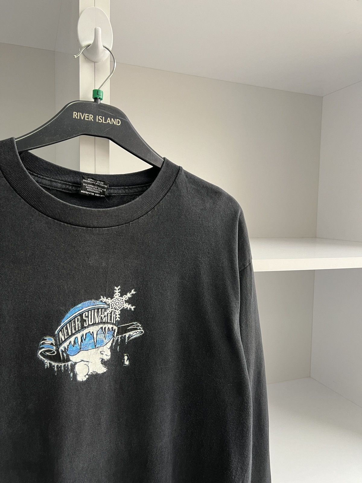 Band Tees × Vintage Vintage Never Summer Merch Long Sleeve Black Tee Size US M / EU 48-50 / 2 - 6 Thumbnail