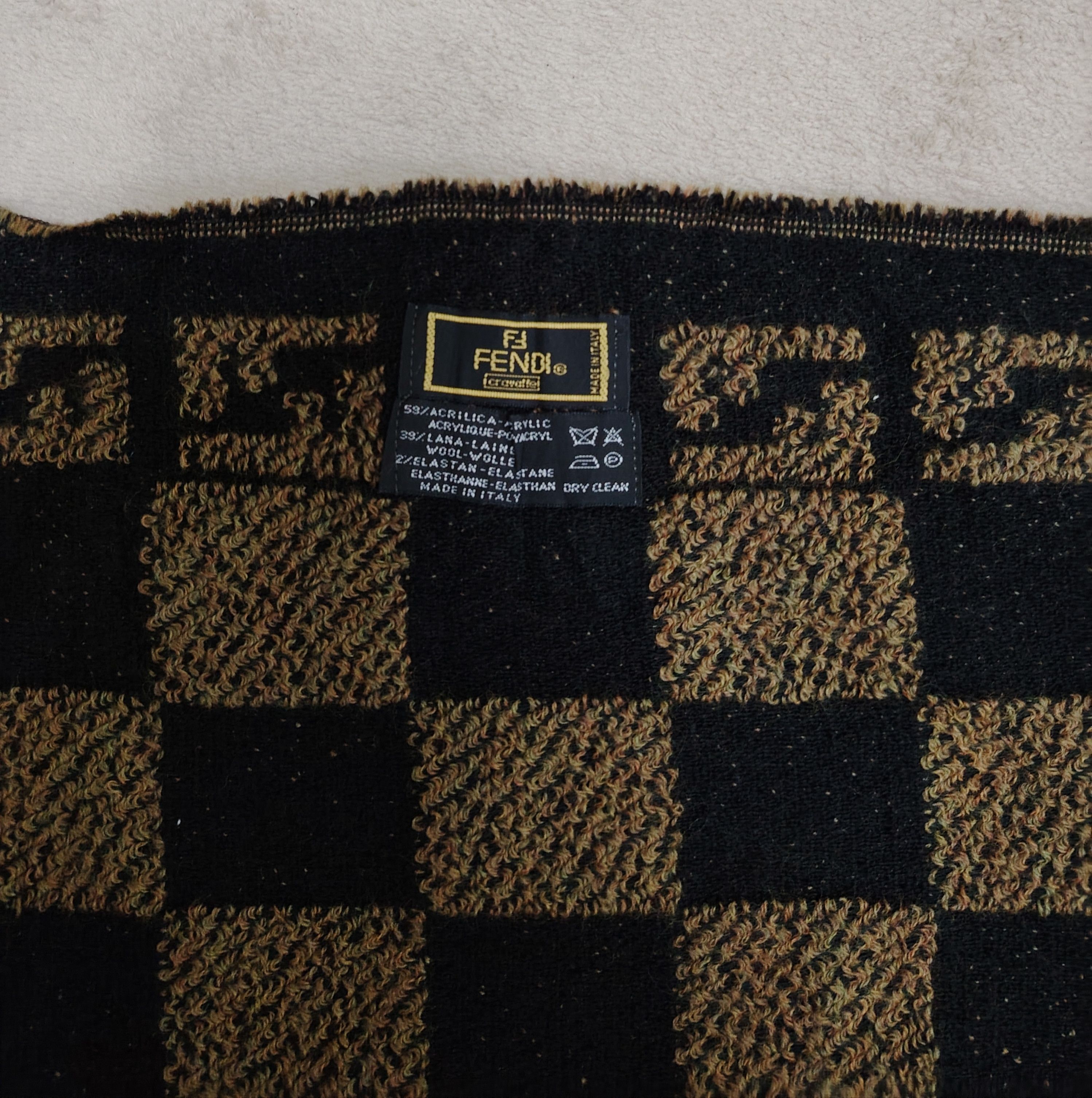 Fendi Fendi Cravatte Italy Scarf Monogram Muffler Size ONE SIZE - 4 Thumbnail