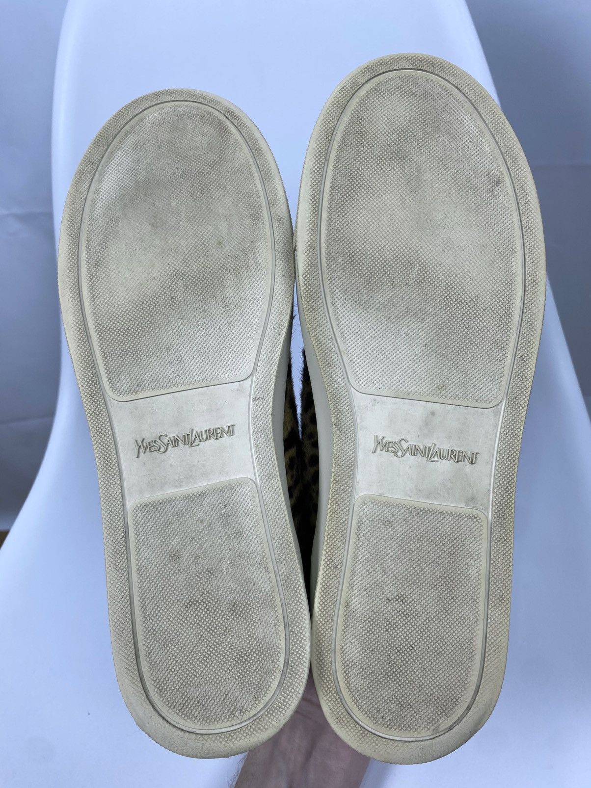 Saint Laurent Paris × Yves Saint Laurent YSL Saint Laurent Pony Hair Hi-Top Sneakers Leopard Print 39 Size US 9 / IT 39 - 8 Thumbnail