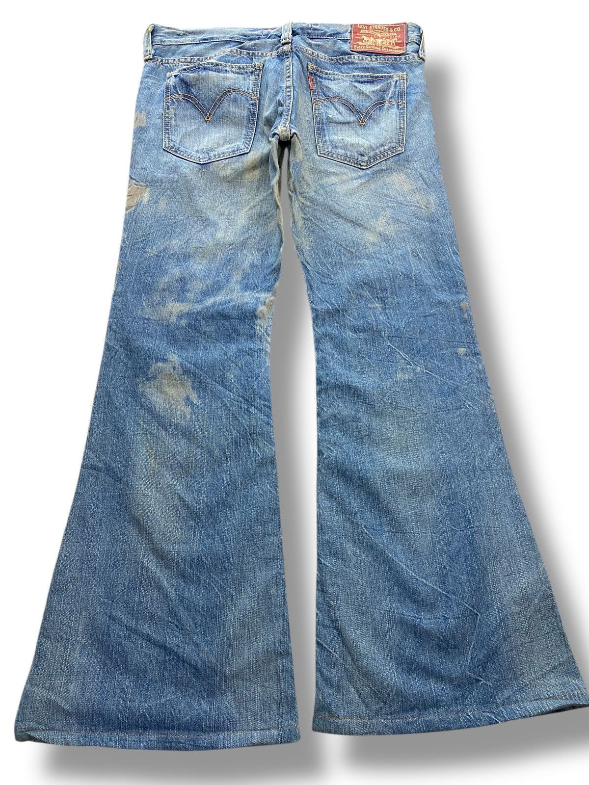 Levi's Levi’s Mud Wash Ripped Boot Cut Style Jeans Size US 33 - 3 Thumbnail