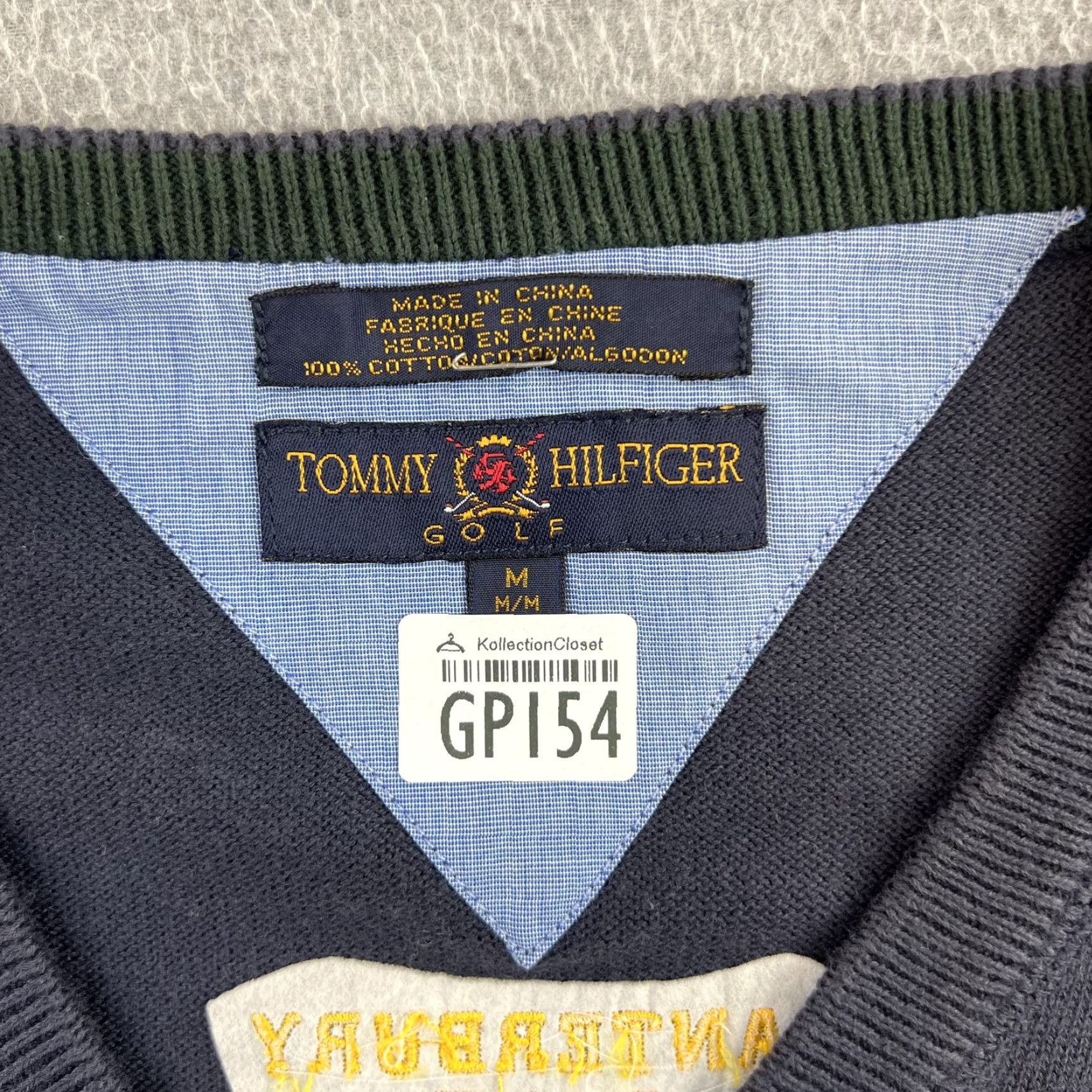 Tommy Hilfiger Tommy Hilfiger Golf Vest Mens M Navy Blue V-Neck Canterbury Logo Shirt Size US M / EU 48-50 / 2 - 5 Thumbnail