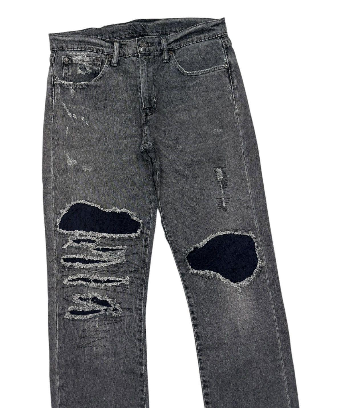 Kapital VINTAGE LEVIS SUPER FADED BLACK DISTRESSED DENIM Size US 32 / EU 48 - 5 Thumbnail