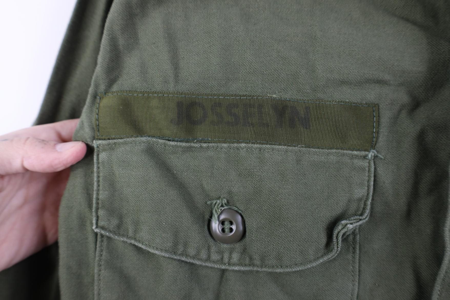 Vintage Vintage 60s Vietnam War Sateen Cotton OG 107 Shirt Jacket Size US M / EU 48-50 / 2 - 7 Thumbnail