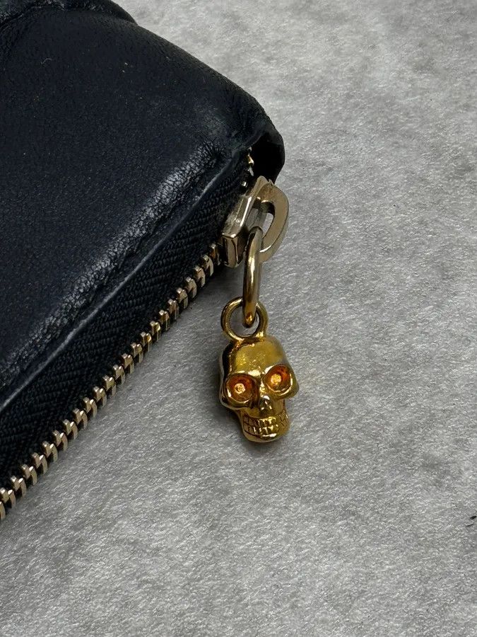 Alexander McQueen Alexander McQueen Black Spine & Skull Leather Wallet Size ONE SIZE - 5 Thumbnail