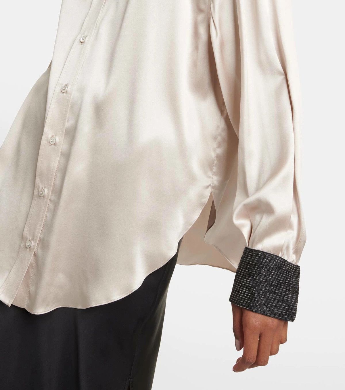 Brunello Cucinelli o1y0725 Shirt in Beige Size XS / US 0-2 / IT 36-38 - 3 Thumbnail