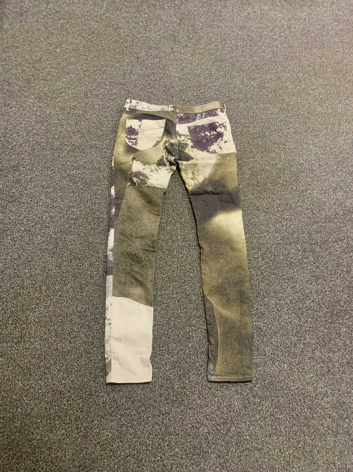 Diesel Retro Diesel Industries All Over Print Pants Size 27" / US 4 / IT 40 - 2 Thumbnail