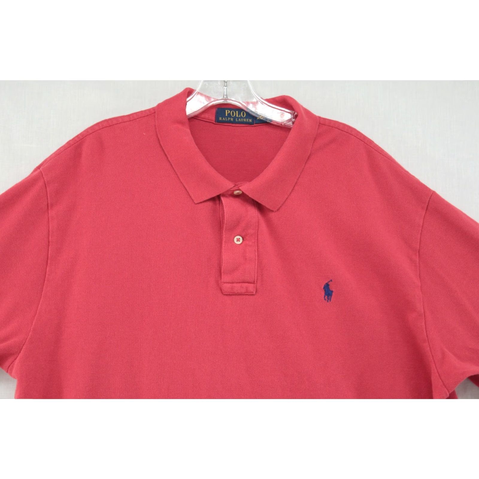 Polo Ralph Lauren Polo Ralph Lauren Shirt Mens 2XL Salmon Red Short Sleeve Pony Preppy Size US XXL / EU 58 / 5 - 2 Thumbnail