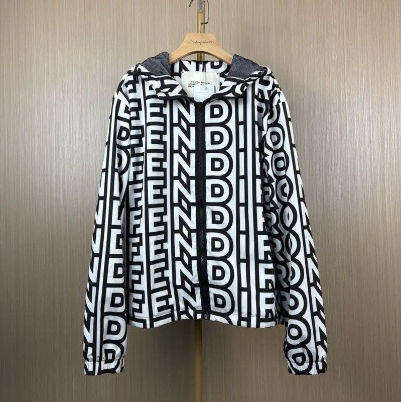 Fendi Fendi XL Colorful Nylon Women's Jacket 0089 Size XL / US 12-14 / IT 48-50 - 1 Thumbnail