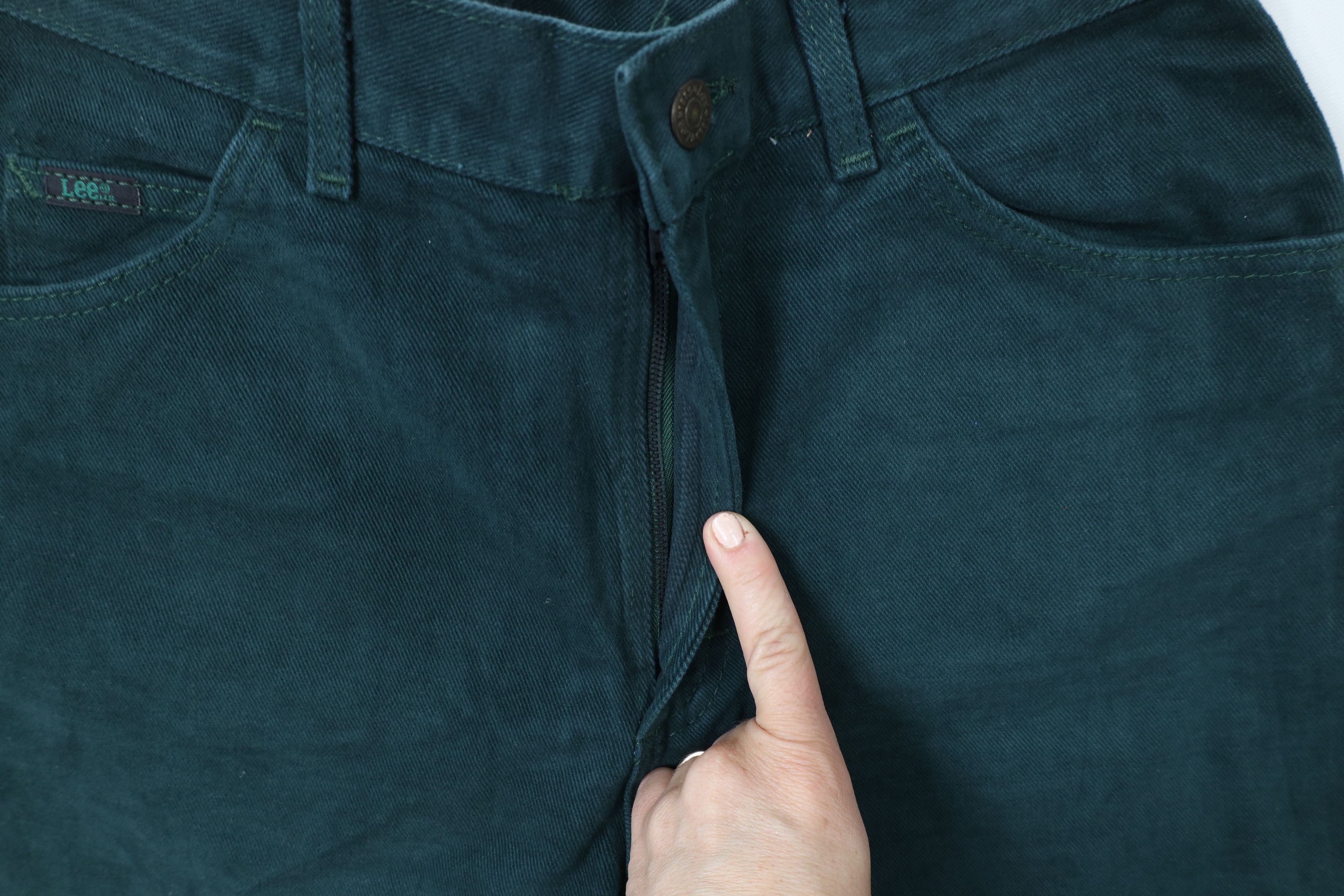 Lee × Vintage Deadstock Vintage 90s Lee Fit Tapered Leg Jeans Green USA Size 34" / US 12 / IT 48 - 5 Thumbnail