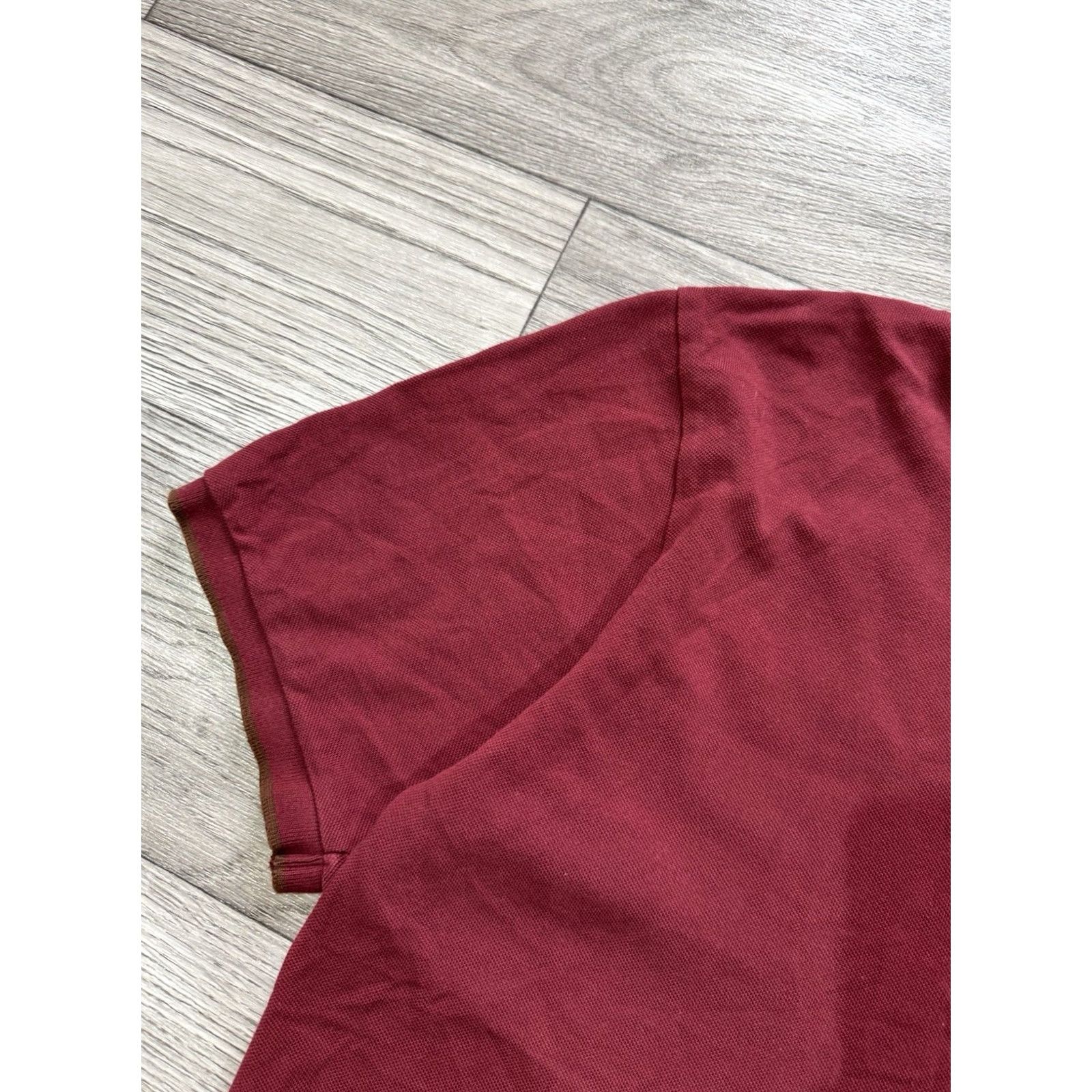 Vintage YSL Polo Shirt Short Sleeve Embroidered Small Logo Size L Burgundy Cotton Men Polo Shirt Short Sleeve Burgundy YSL Logo Polo Mens L Size US L / EU 52-54 / 3 - 7 Thumbnail