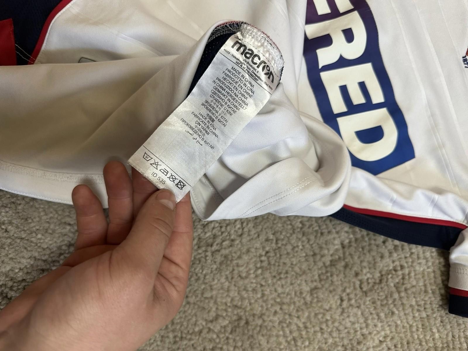 Macron Bolton Wanderers Jersey 2018/2019 Home Football Soccer Size US M / EU 48-50 / 2 - 5 Thumbnail