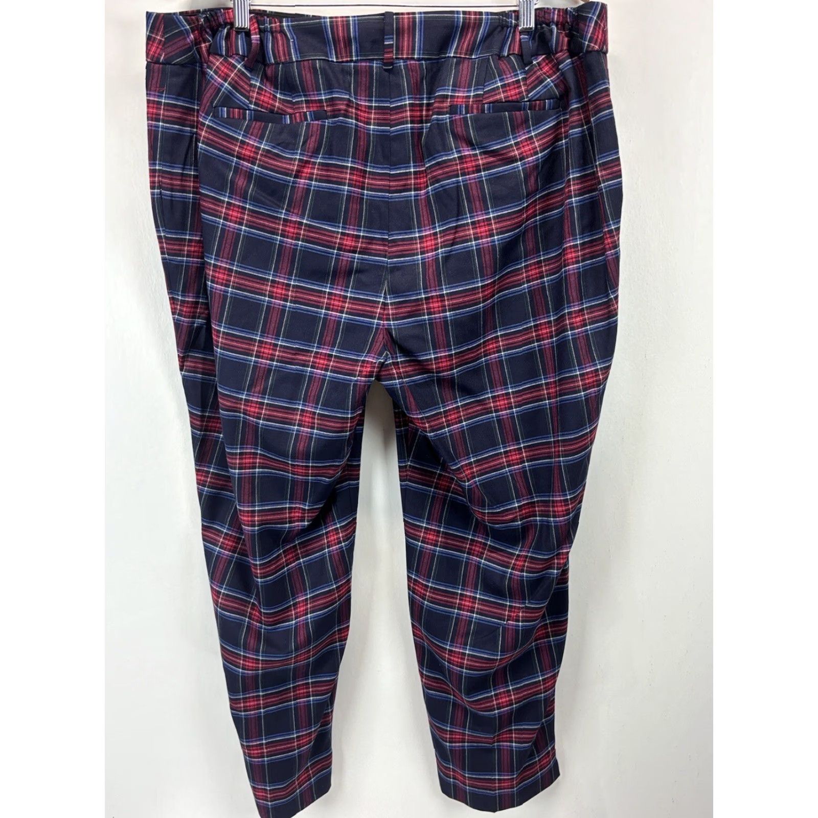 Talbots Talbots High Waist Hampshire Ankle Pants 22W Women Plaid Wool Blend Multicolor Size 40" / US 18 - 3 Thumbnail