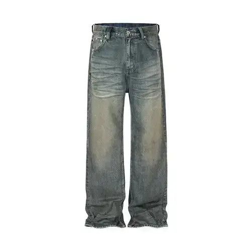 VIBE Washed Dirty Baggy Blue Jeans Size US 30 / EU 46 - 7 Thumbnail