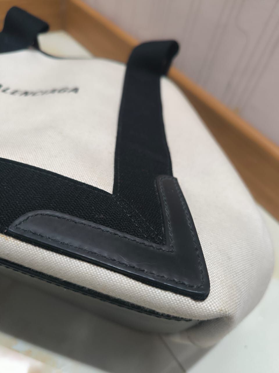 Balenciaga Balenciaga medium Navy Cabas tote bag Size ONE SIZE - 8 Thumbnail