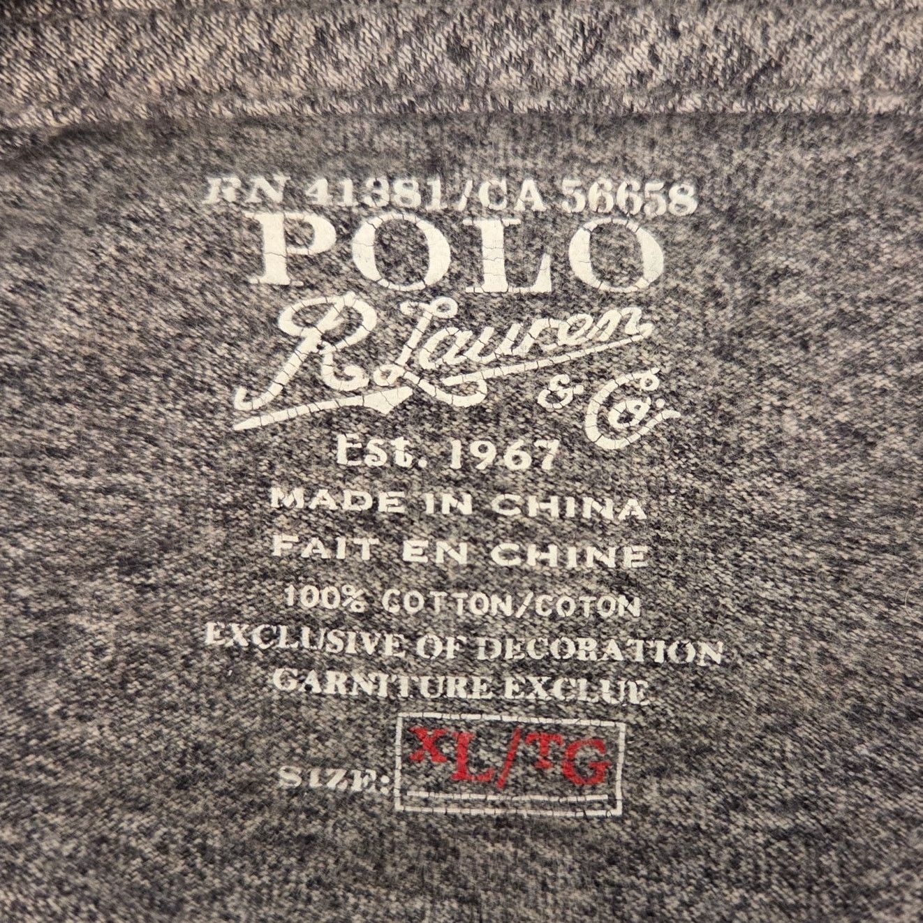 Polo Ralph Lauren Vintage Ralph Lauren Polo Gray XL Long Sleeve T-Shirt Size US XL / EU 56 / 4 - 4 Thumbnail