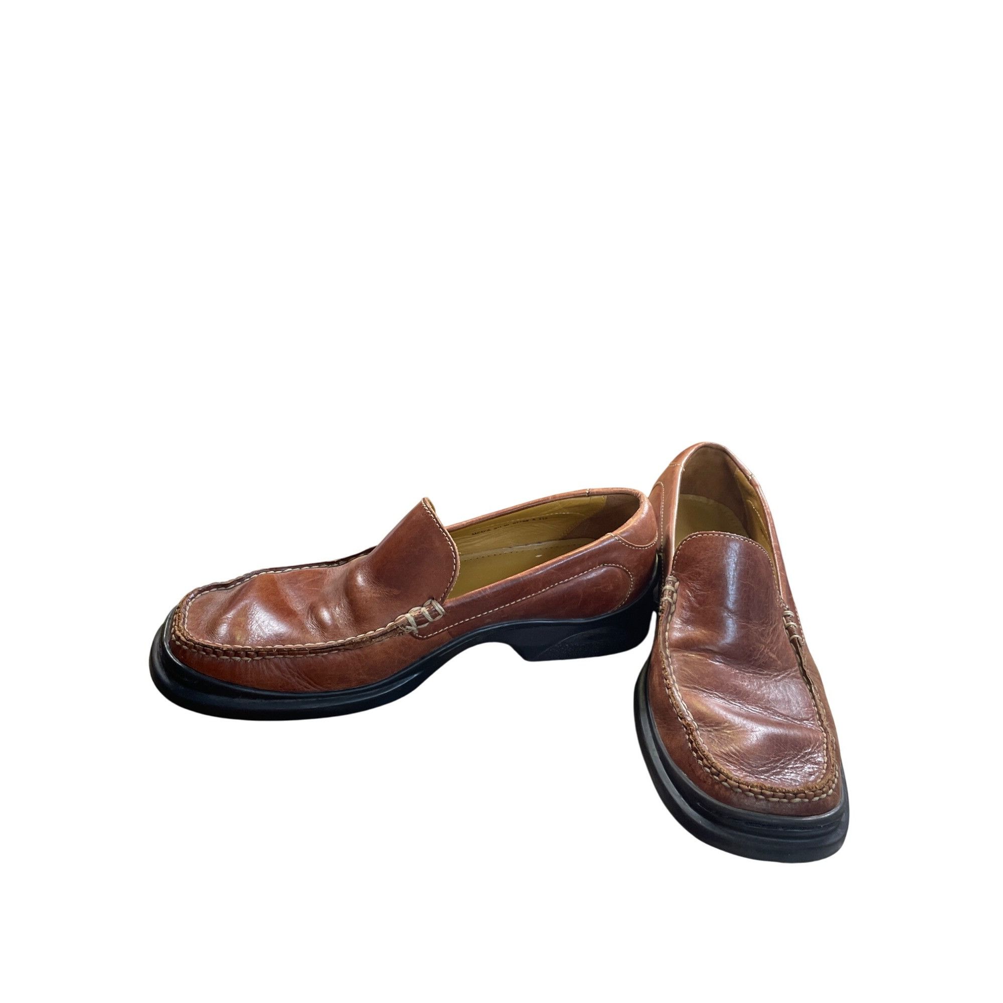 Cole Haan Cole Haan Mens Brown Leather Slip-On Loafers Dress Shoes Siz Size US 9.5 / EU 42-43 - 2 Thumbnail