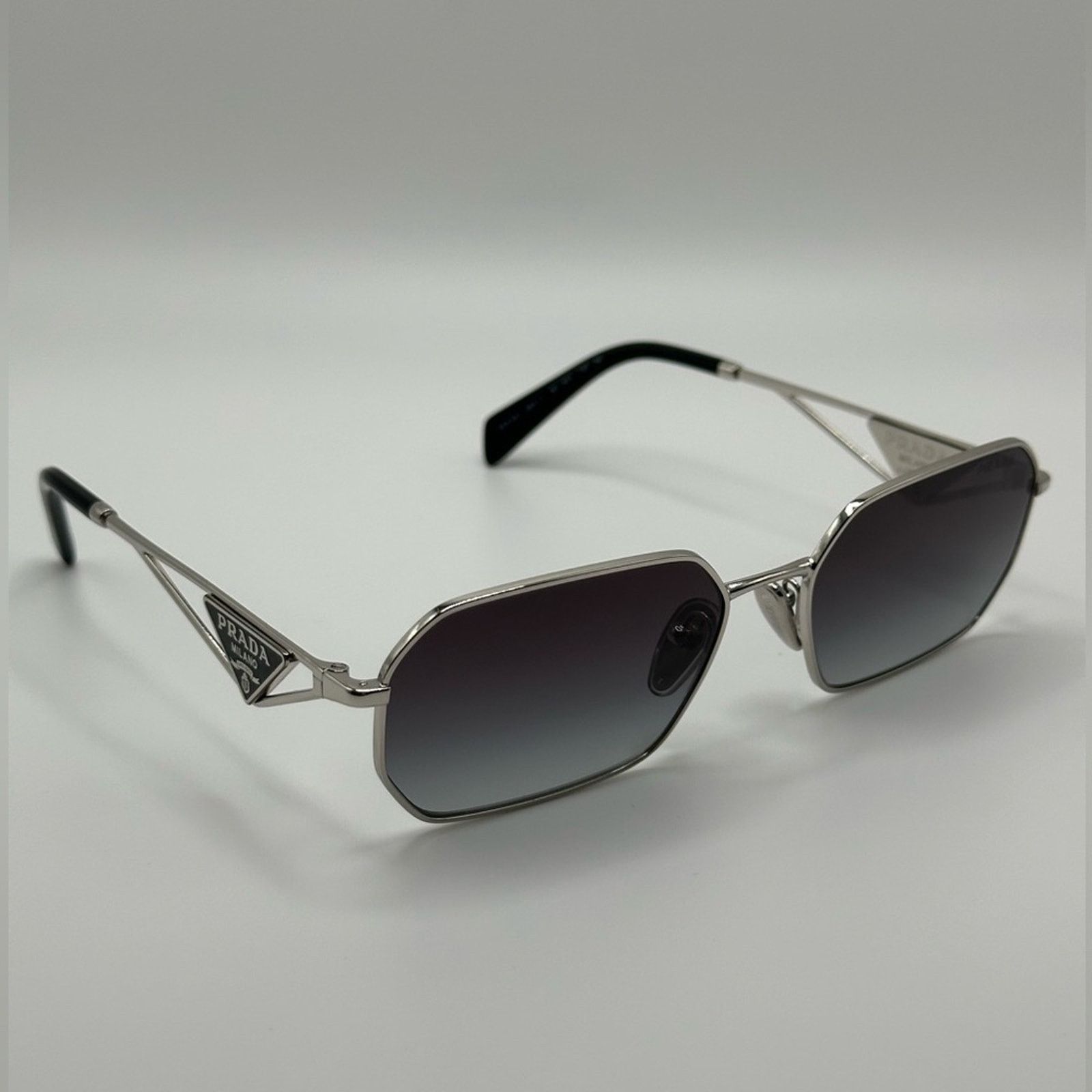 Prada PRADA Sunglasses PR A51S 1BC90A Silver/Grey Gradient Unisex Size ONE SIZE - 7 Thumbnail