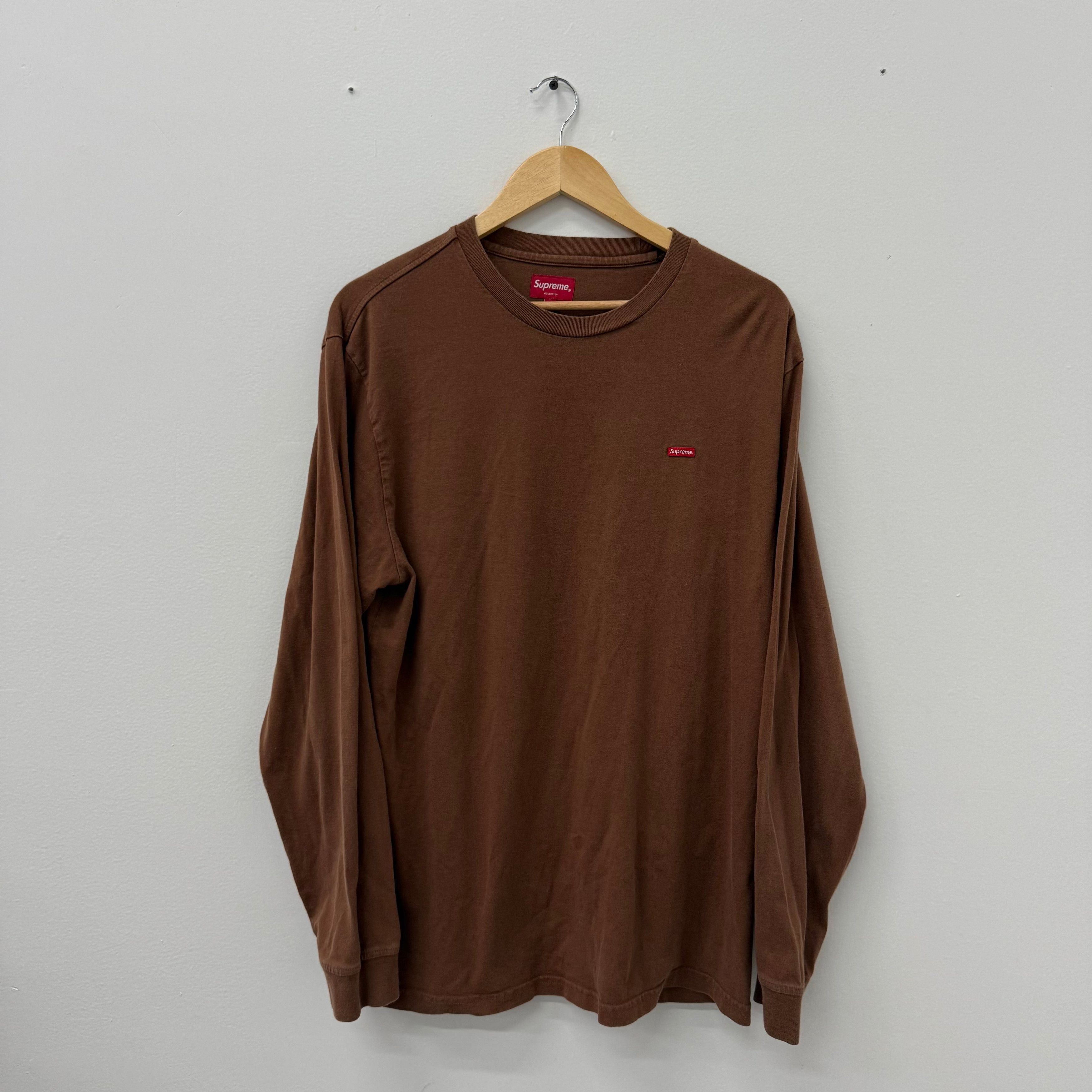 Supreme Supreme Brown Mini Box Logo Longsleeve Shirt - Size L Size US L / EU 52-54 / 3 - 1 Thumbnail