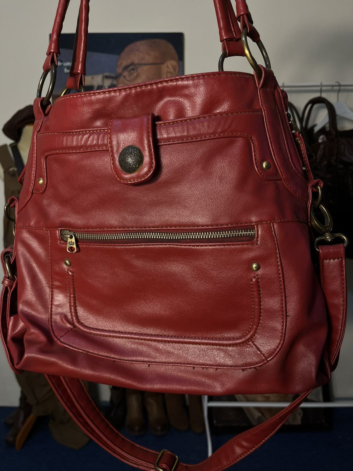 Japanese Brand Vtg red bag Size ONE SIZE - 5 Thumbnail