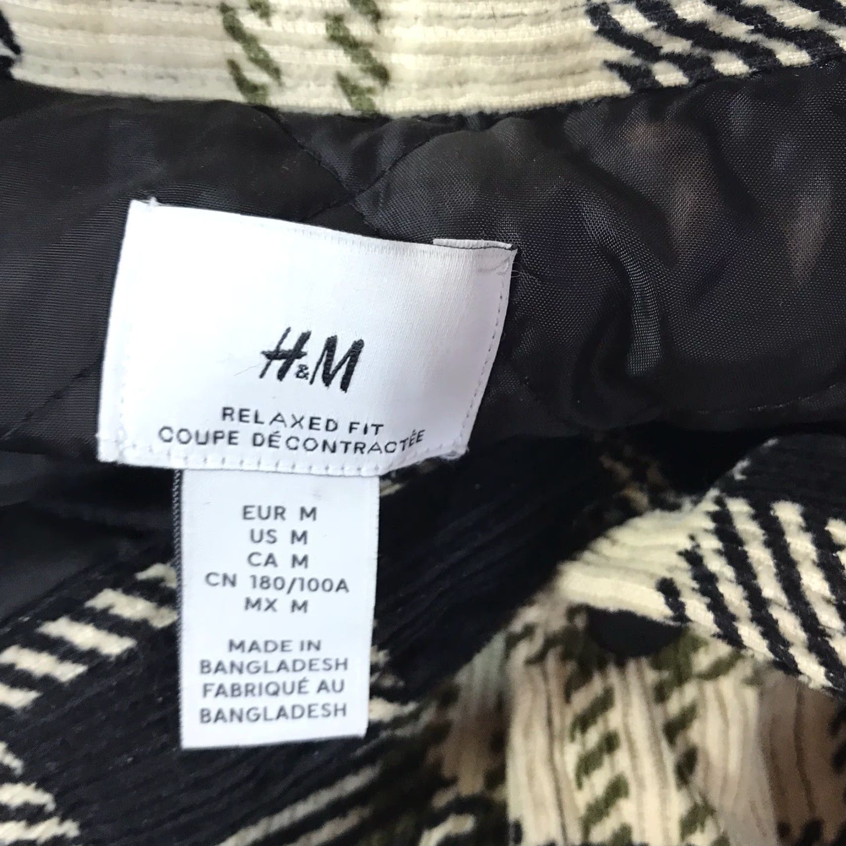 H&M H&M Plaid Corduroy Heavyweight Snap Button Jacket Womens Size M Size M / US 6-8 / IT 42-44 - 5 Thumbnail
