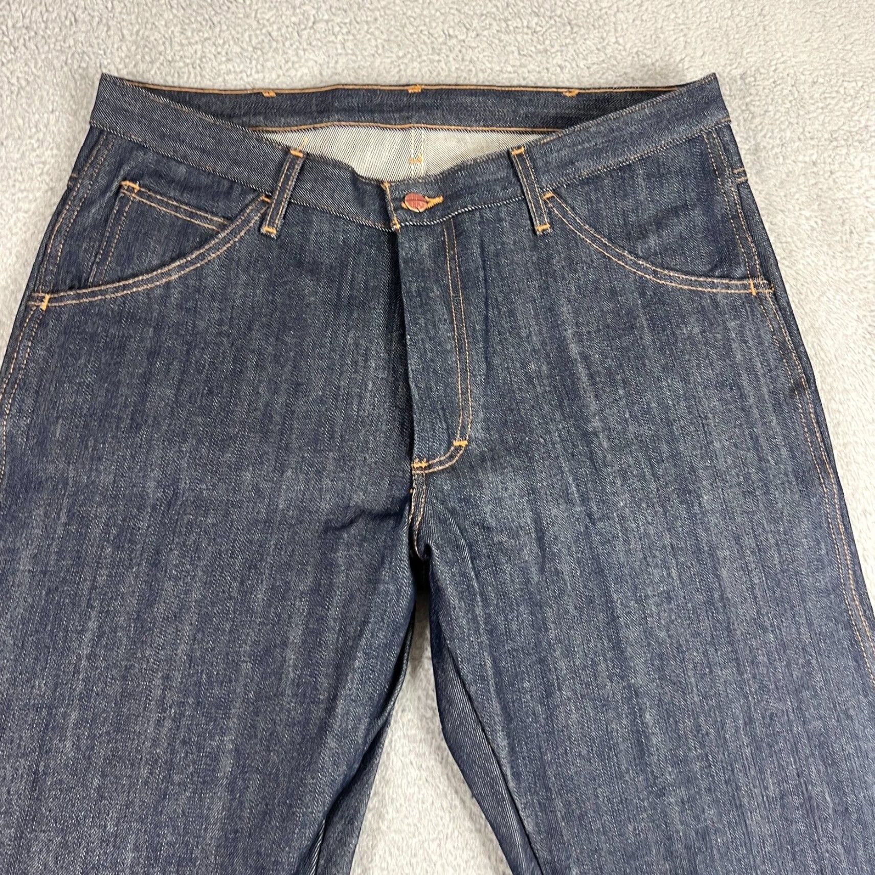 Vintage VINTAGE Round House American Made Jeans Blue Denim Mens Size 36x32 Made In USA Size US 36 / EU 52 - 2 Thumbnail