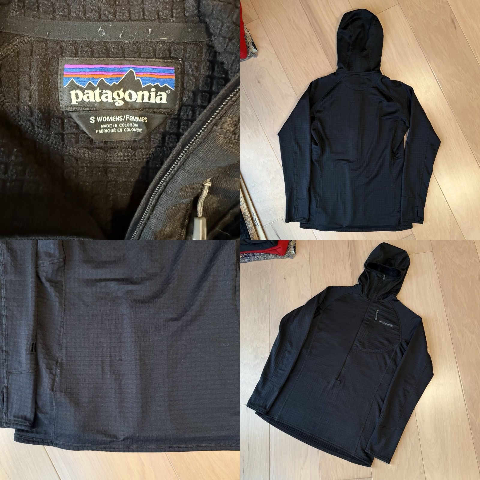 Patagonia Patagonia R1 Hoody Women's Small Black Polartec Fleece Jacket Size S / US 4 / IT 40 - 8 Thumbnail