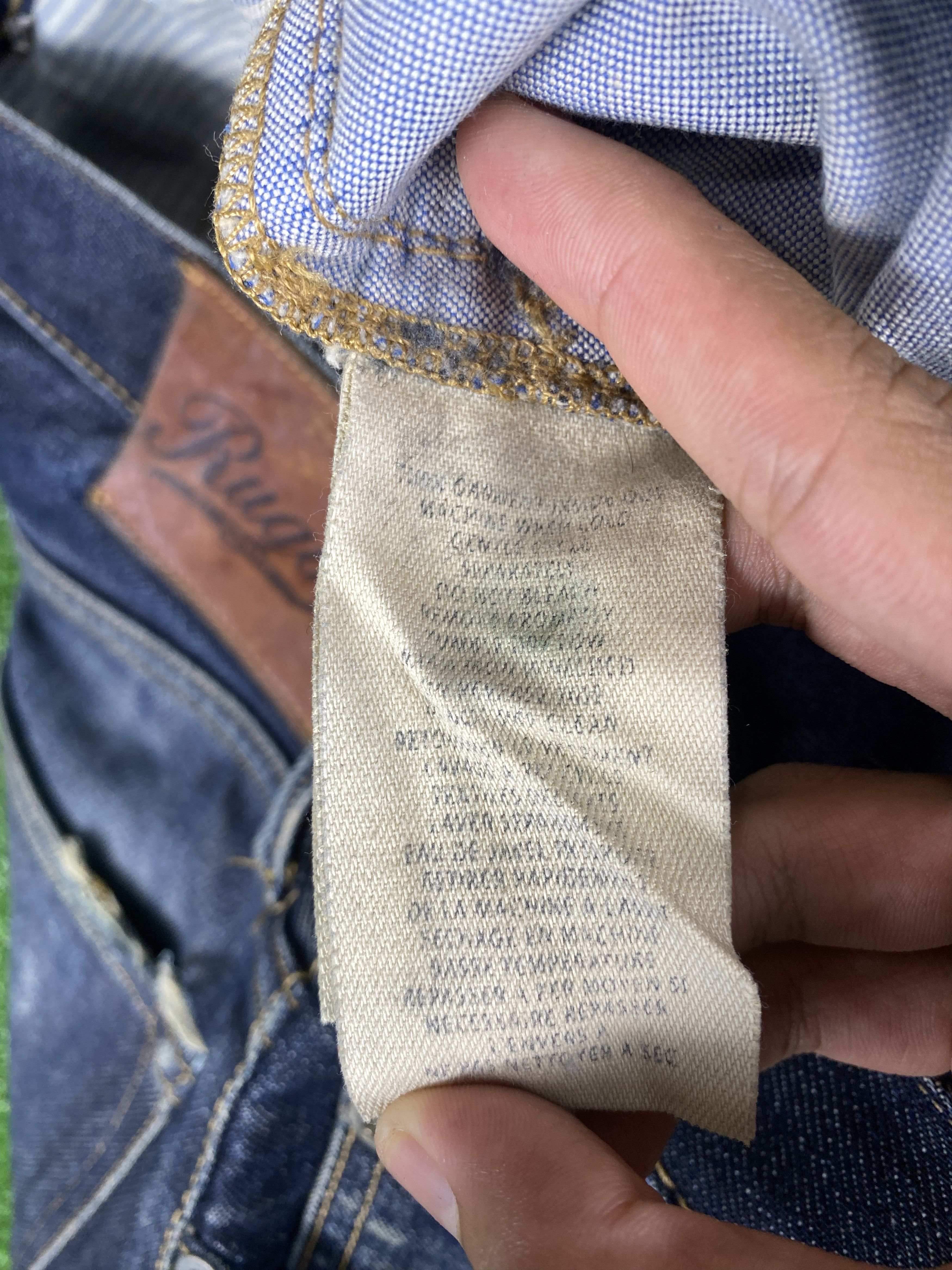 Japanese Brand × Vintage Vintage Rugby Al Brand Faded Black Jeans Size US 32 / EU 48 - 11 Thumbnail