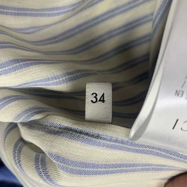 Gucci Gucci Size 34 Striped three-quarter sleeve shirt 2503-Next Size US XXS / EU 40 - 4 Thumbnail