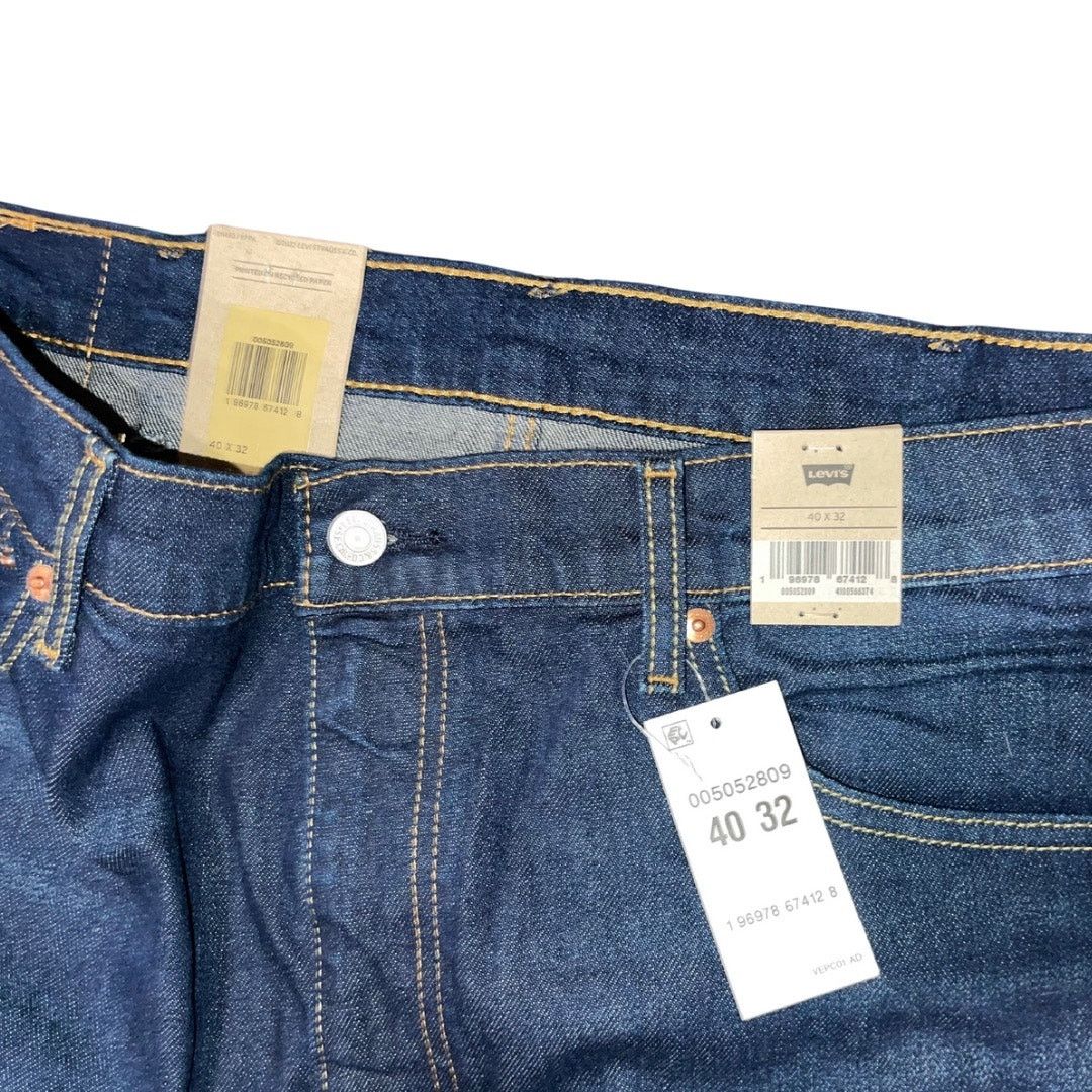 Levi's 505 Regular Fit Straight Leg Jeans 40x32 Casual Streetwear Size US 42 / EU 58 - 3 Thumbnail