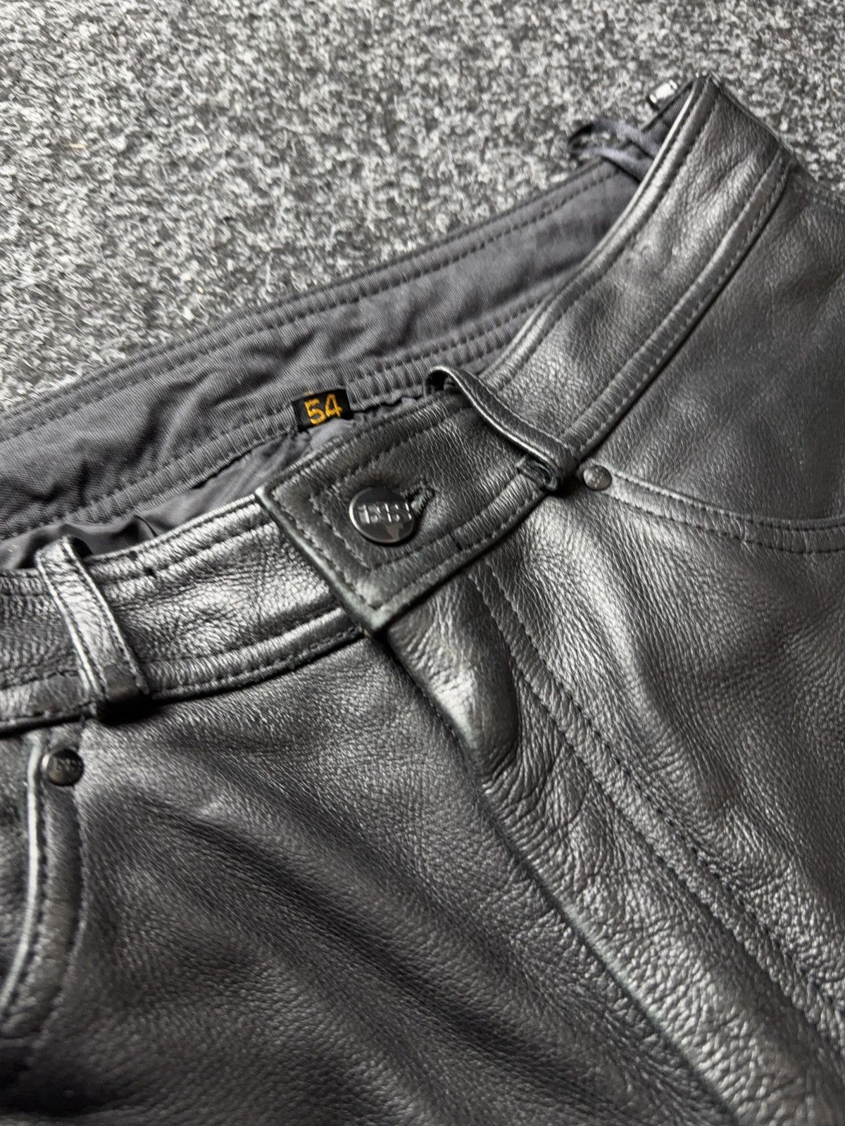 Genuine Leather 00s Racing Moto Biker Rock Punk Chrome Style Leather Pants Size US 32 / EU 48 - 10 Thumbnail