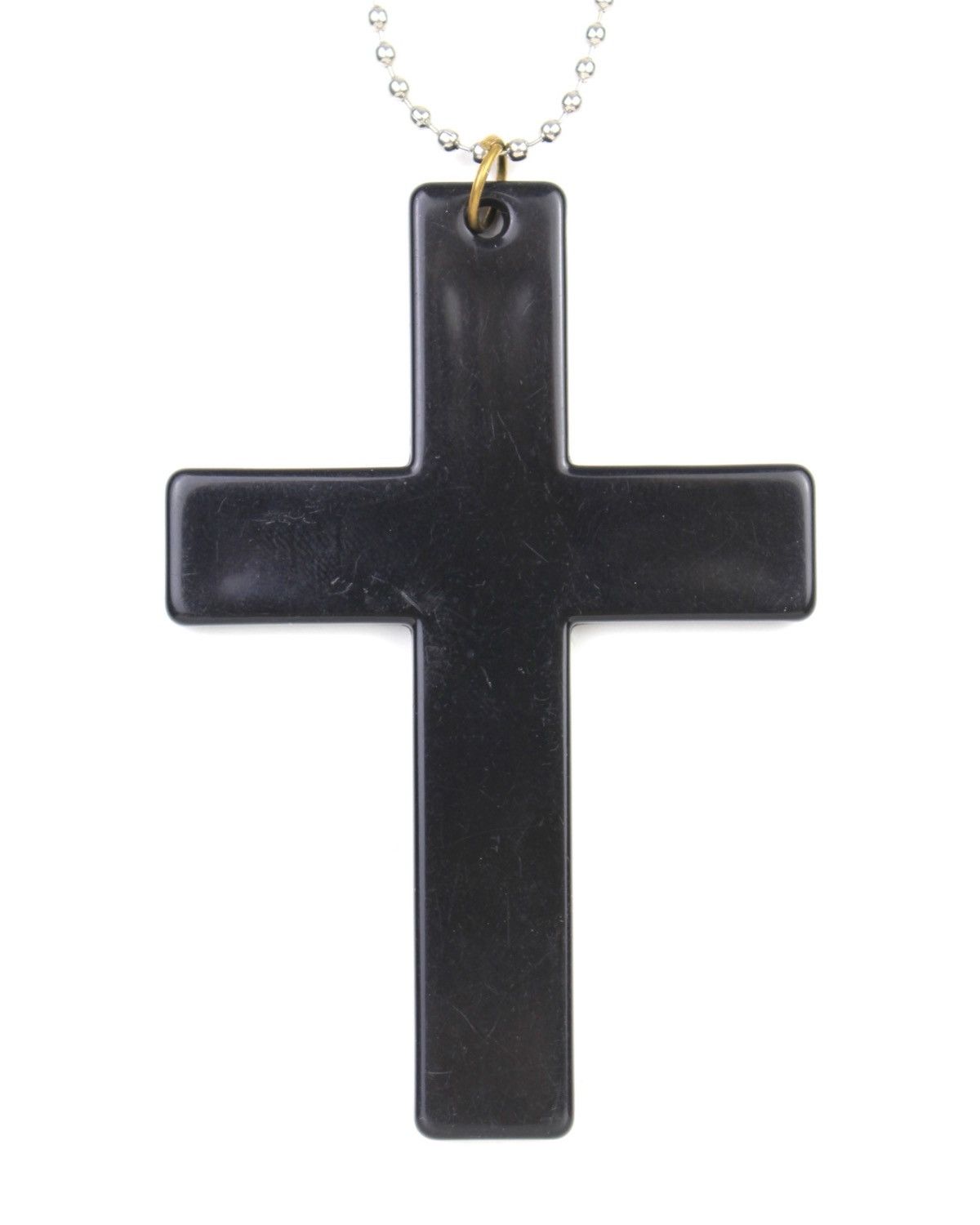 Japanese Brand 2000S JAPANESE MADE BLACK CROSS PENDANT NECKLACE Size ONE SIZE - 2 Thumbnail