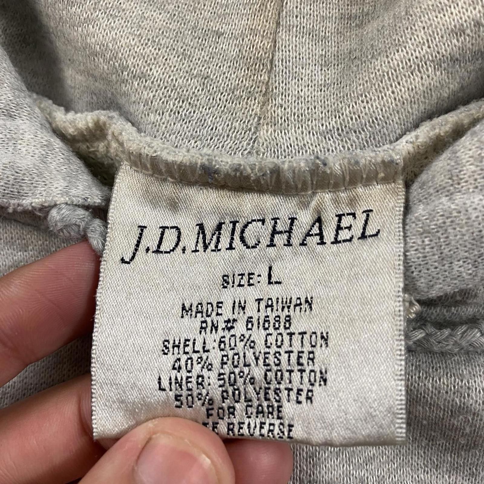 Vintage Vintage 90s Grey Hoodie Size US L / EU 52-54 / 3 - 3 Thumbnail