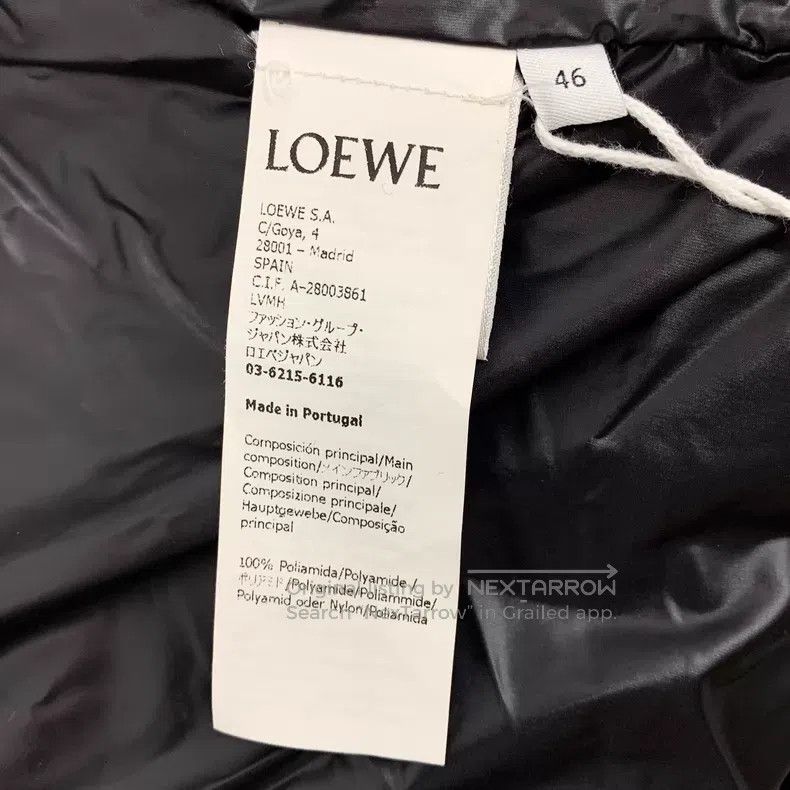 Loewe Loewe 23 Model Black Logo Leather Patch Hooded Drawstring Size US S / EU 44-46 / 1 - 6 Thumbnail