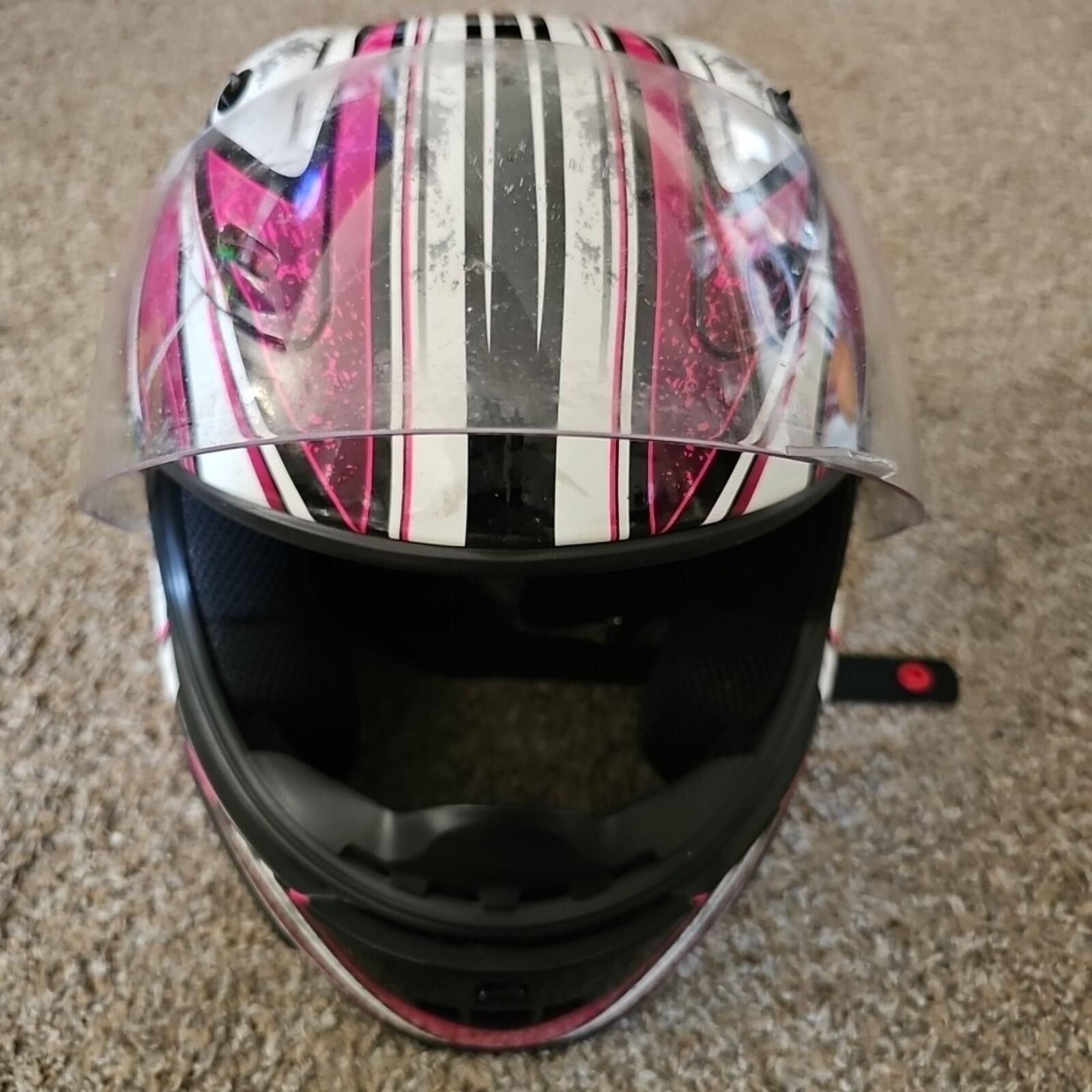 Rider Boot Co. Raider Octane Full Facemask Helmet L Pink A-683 Size ONE SIZE - 3 Thumbnail