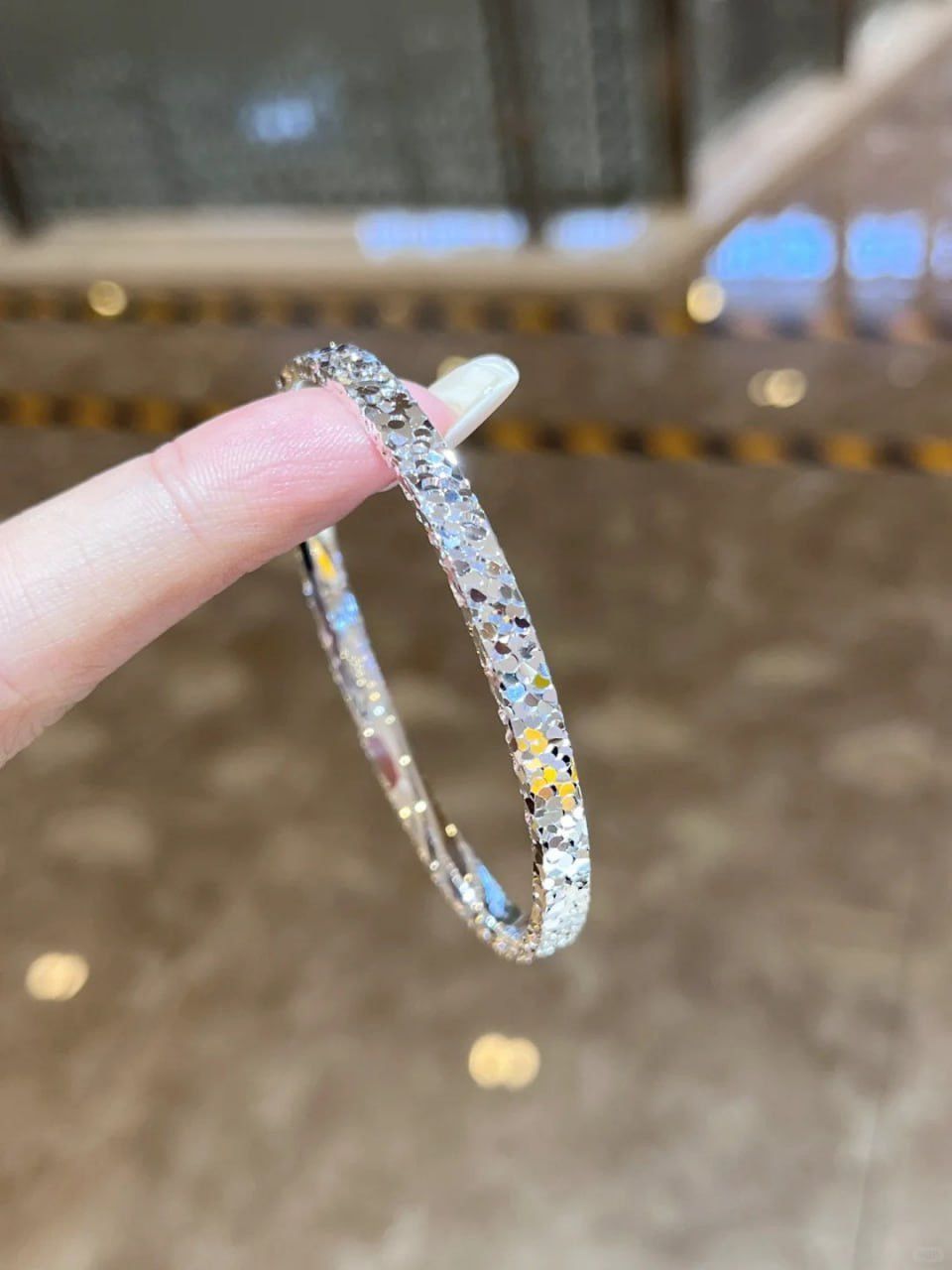Other Solid 925 Silver Handcrafted Ice-Cut, 23g Stacking Bracelet Size ONE SIZE - 3 Thumbnail